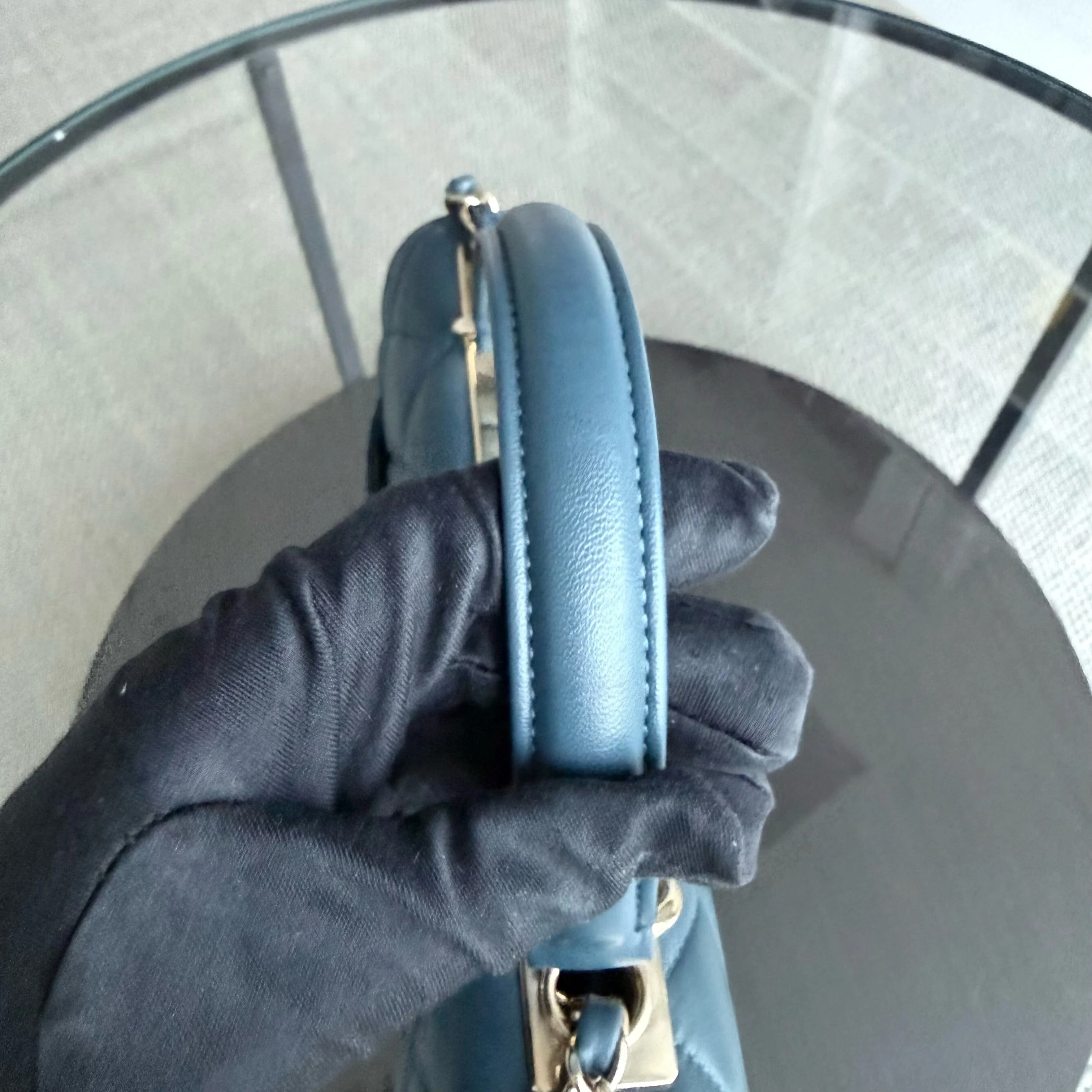 Chanel Trendy CC Small - Quilted Lambskin Blue Gold Hardware Series 23