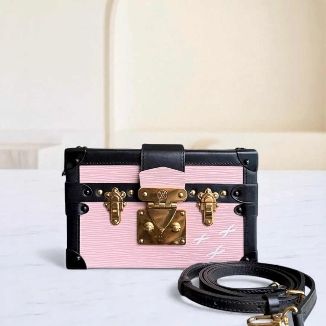 Louis Vuitton Petite Malle - EPI Light Pink Box Crossbody Gold Hardware
