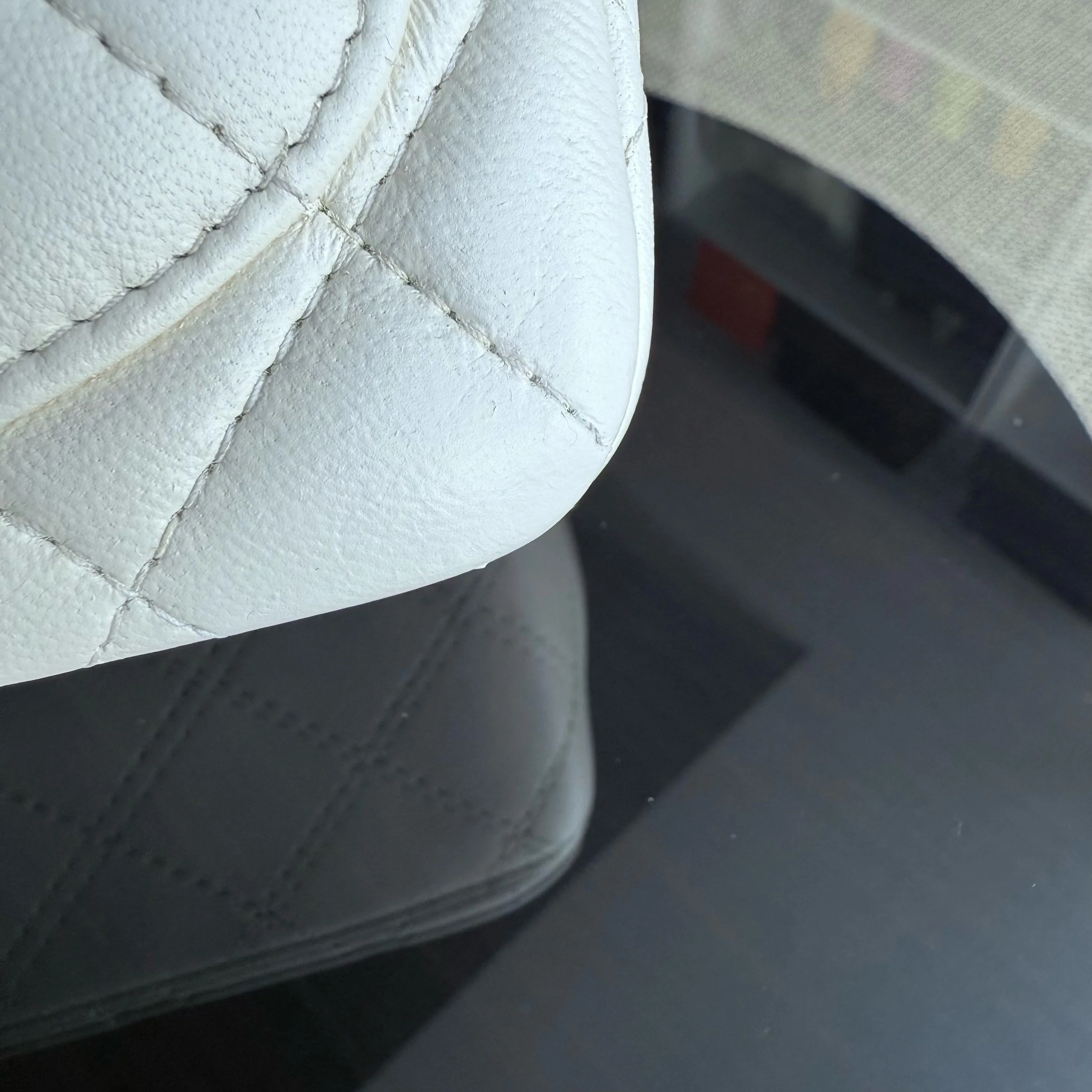 Chanel Classic Flap Mini Square - 17CM Quilted Lambskin White Gold Hardware Microchip