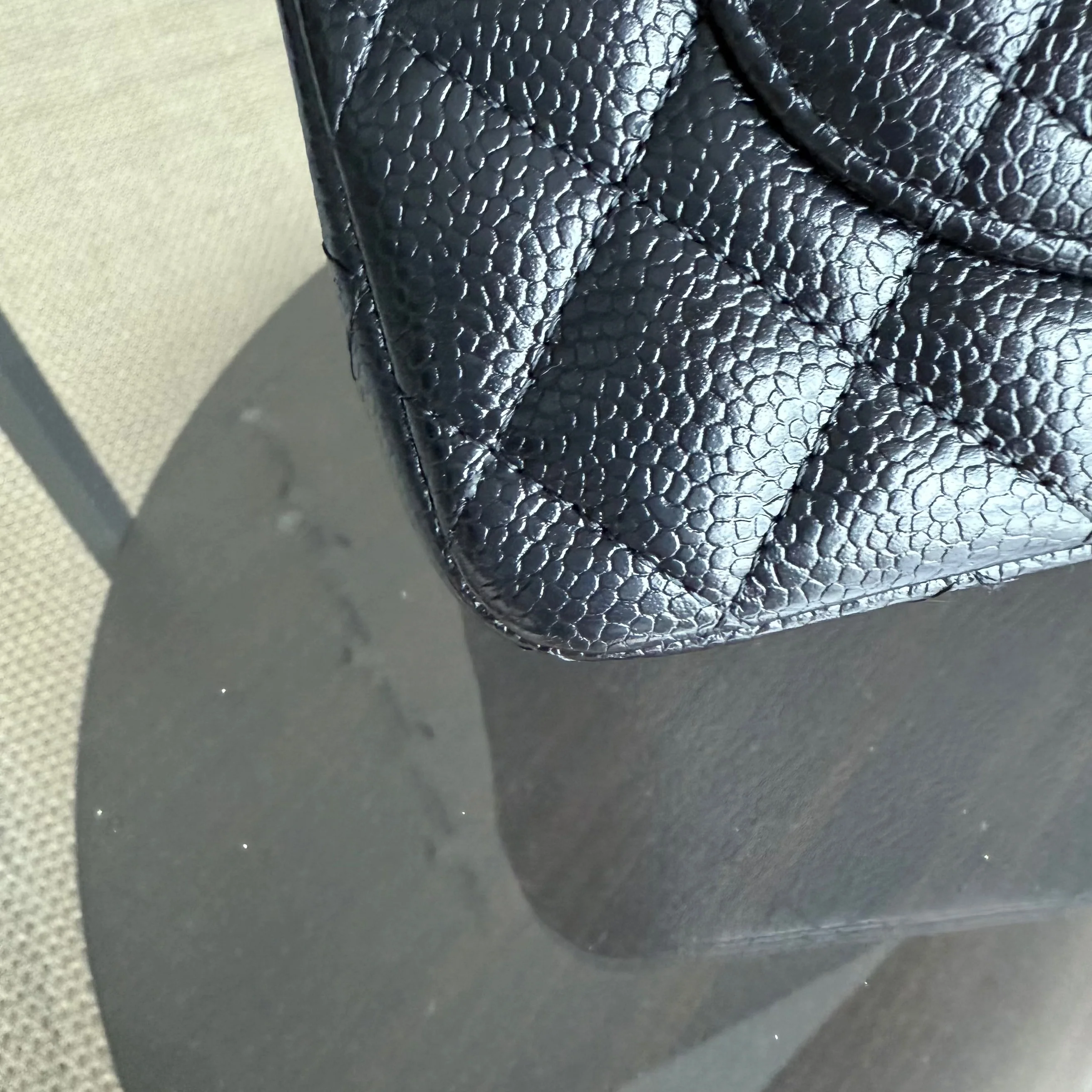 Chanel Classic Flap Small - Caviar 23CM Quilted Black Silver Hardware Series 31