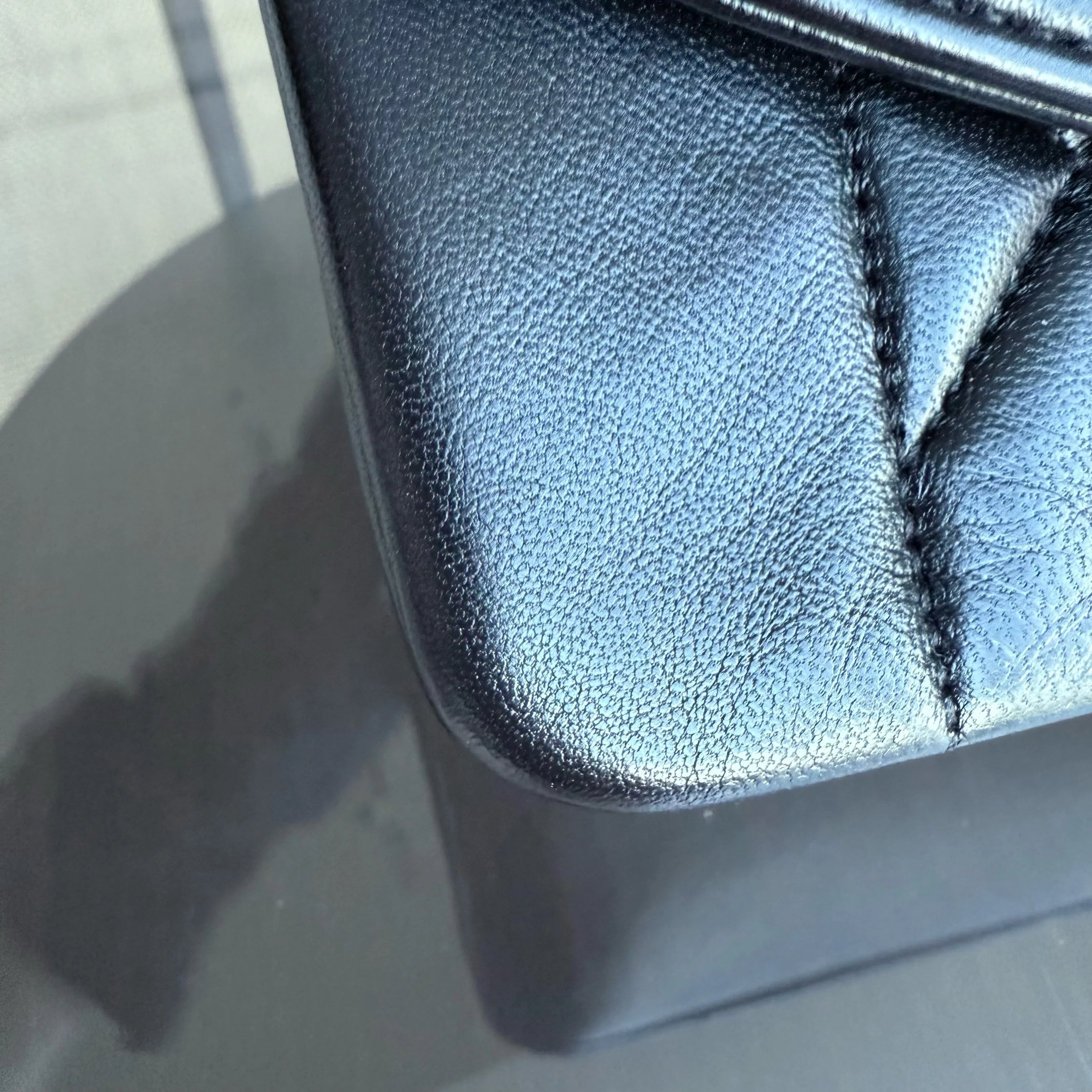 Chanel Diana Vintage - 25CM Quilted Lambskin Black Gold Hardware Series 3