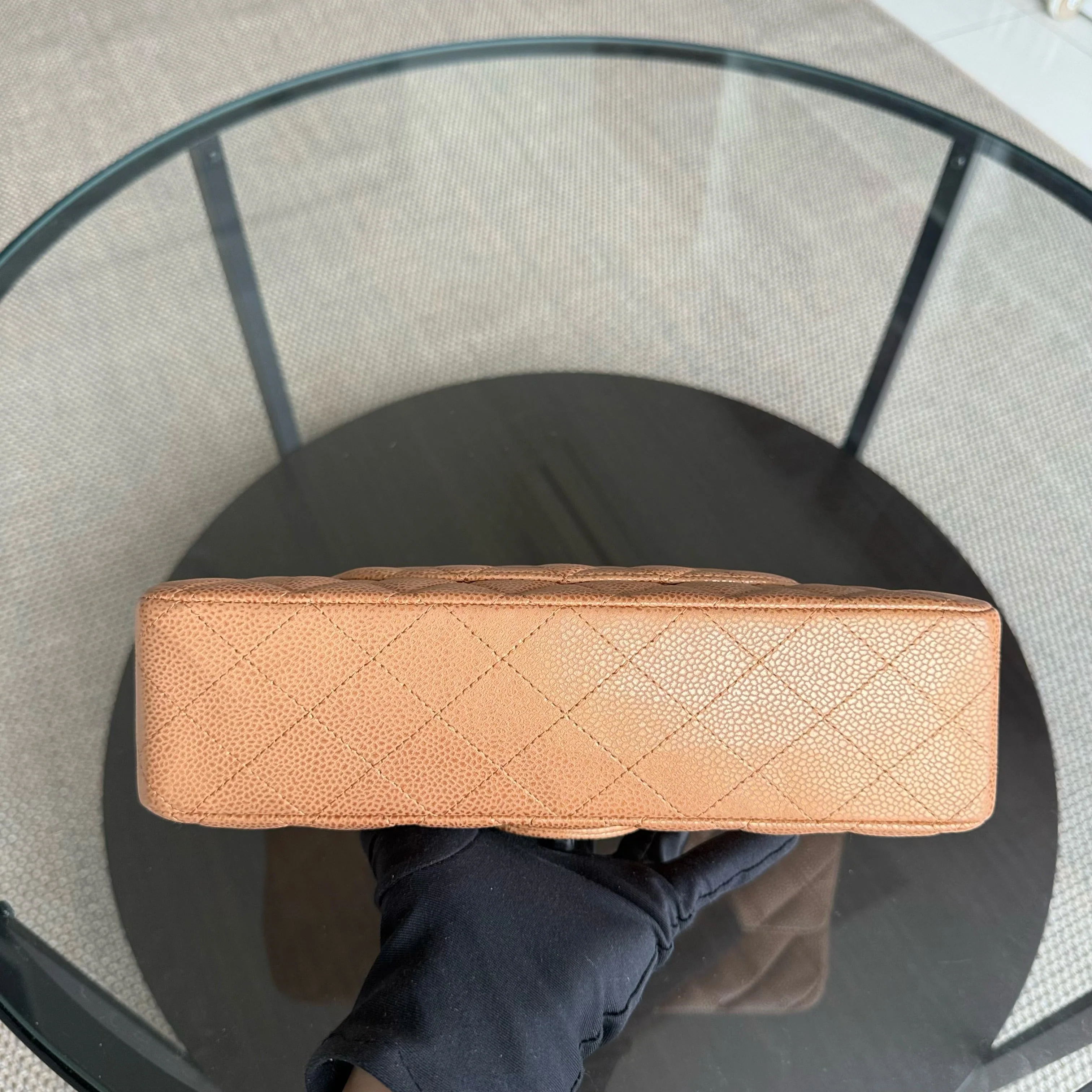 Chanel Classic Flap Medium - 25CM Quilted Caviar Gold Silver Hardware Series 14