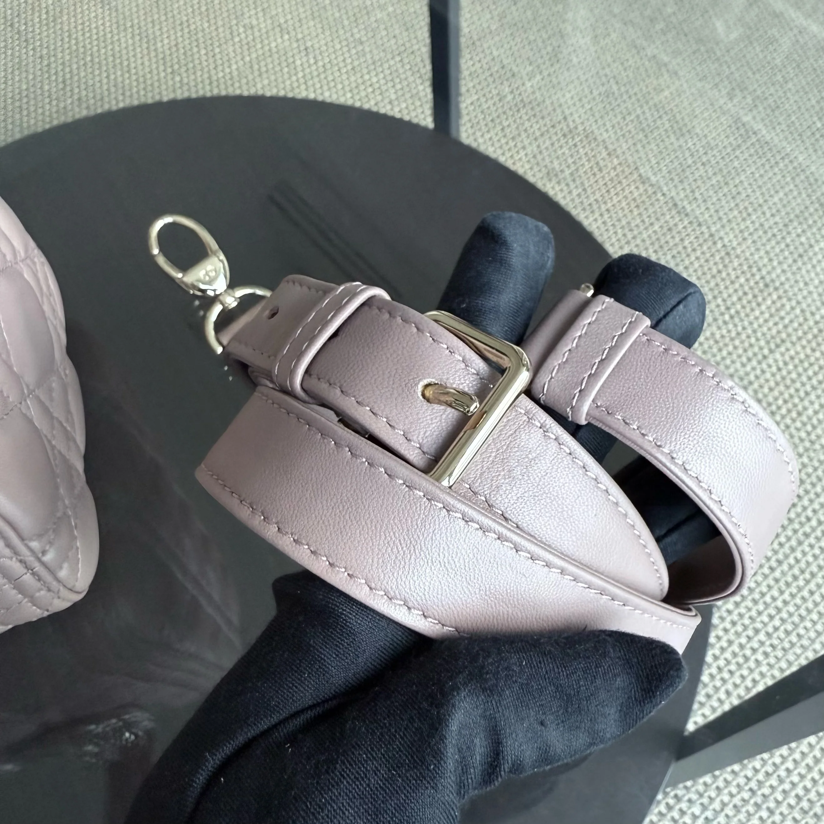 Dior Lady Medium - Canange Lambskin Blush Gold Hardware