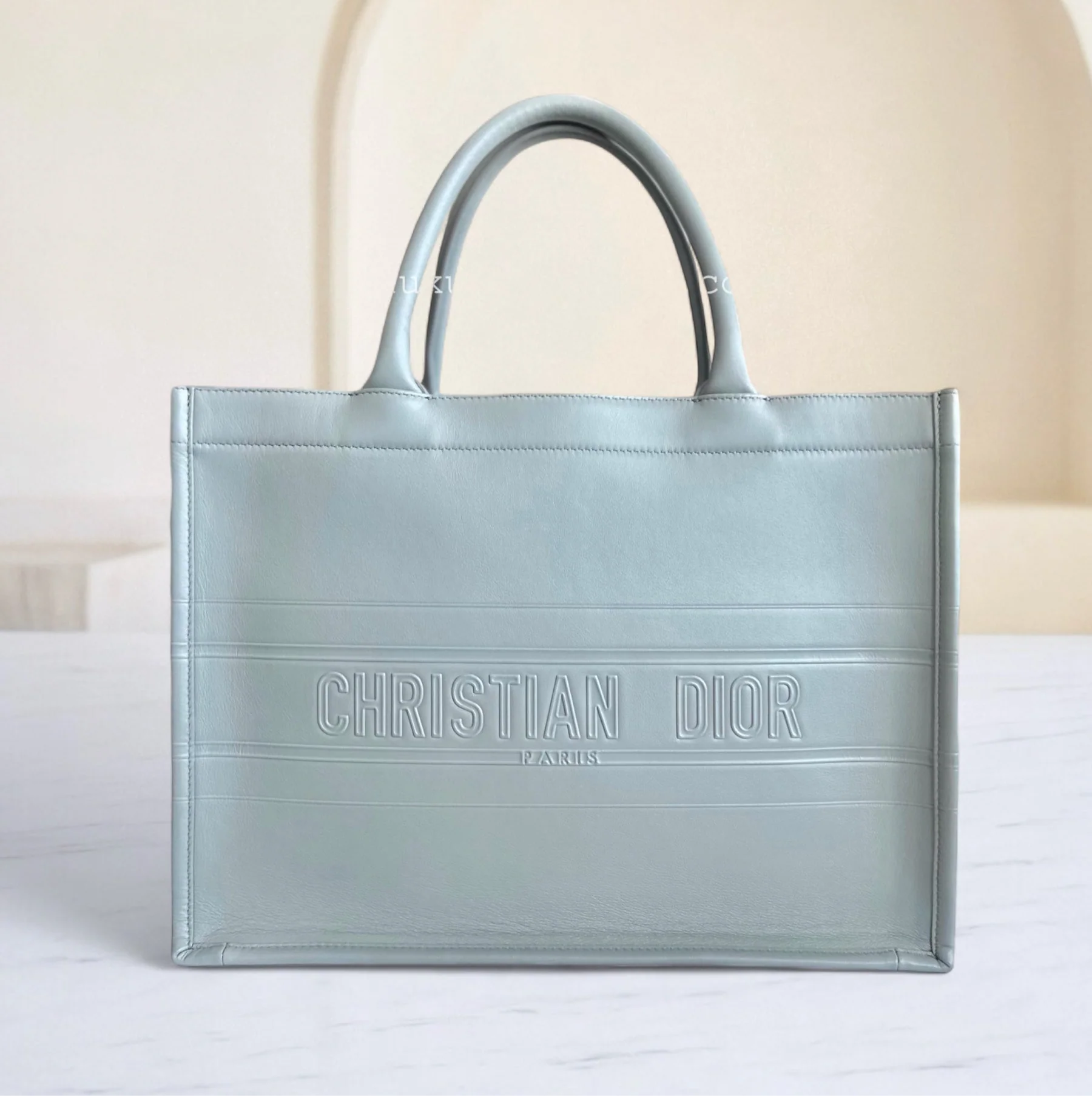 Dior Book Tote - Medium 36CM Calfskin Grey Bag