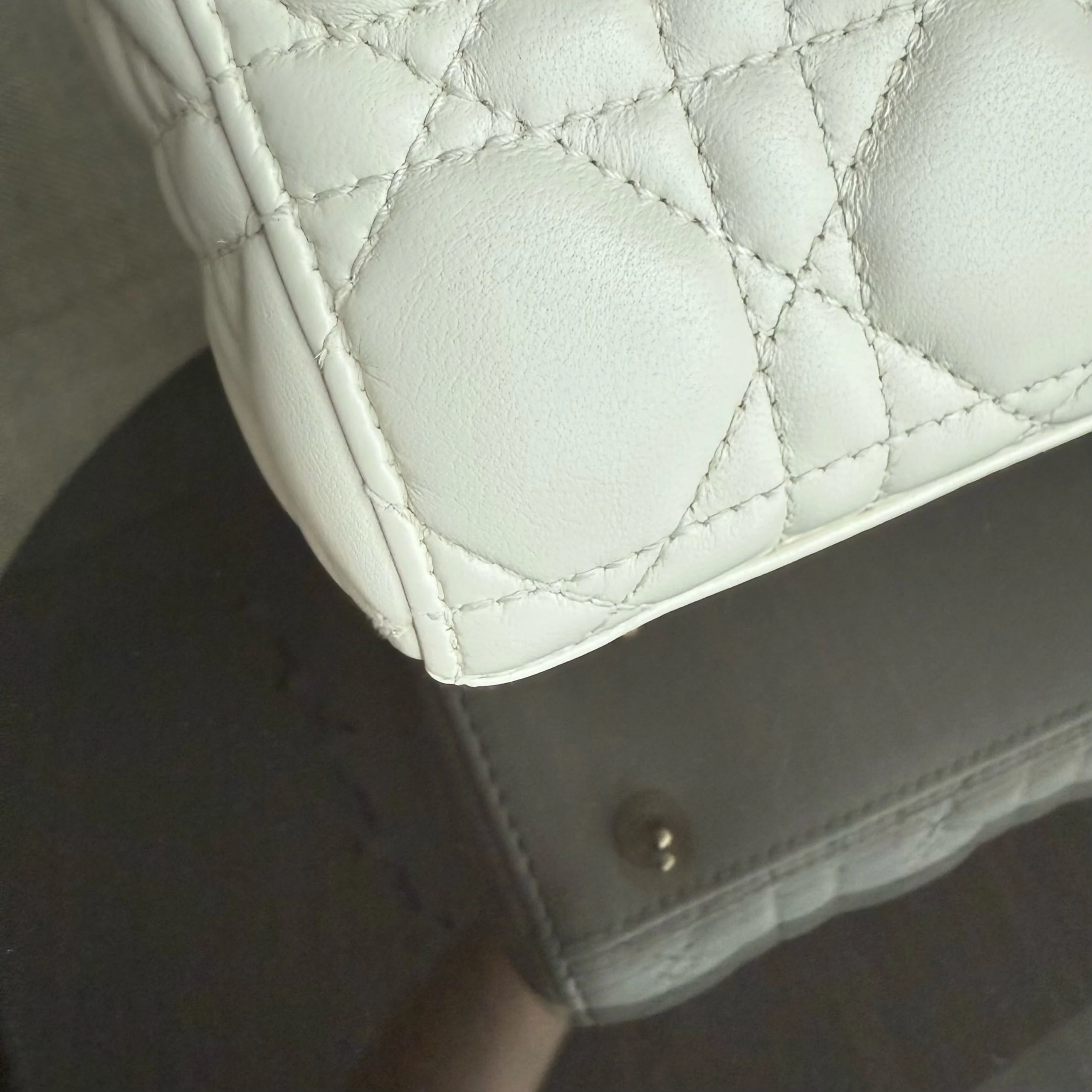 Dior MyABC Lady Small - Cannage Lambskin White Gold Hardware