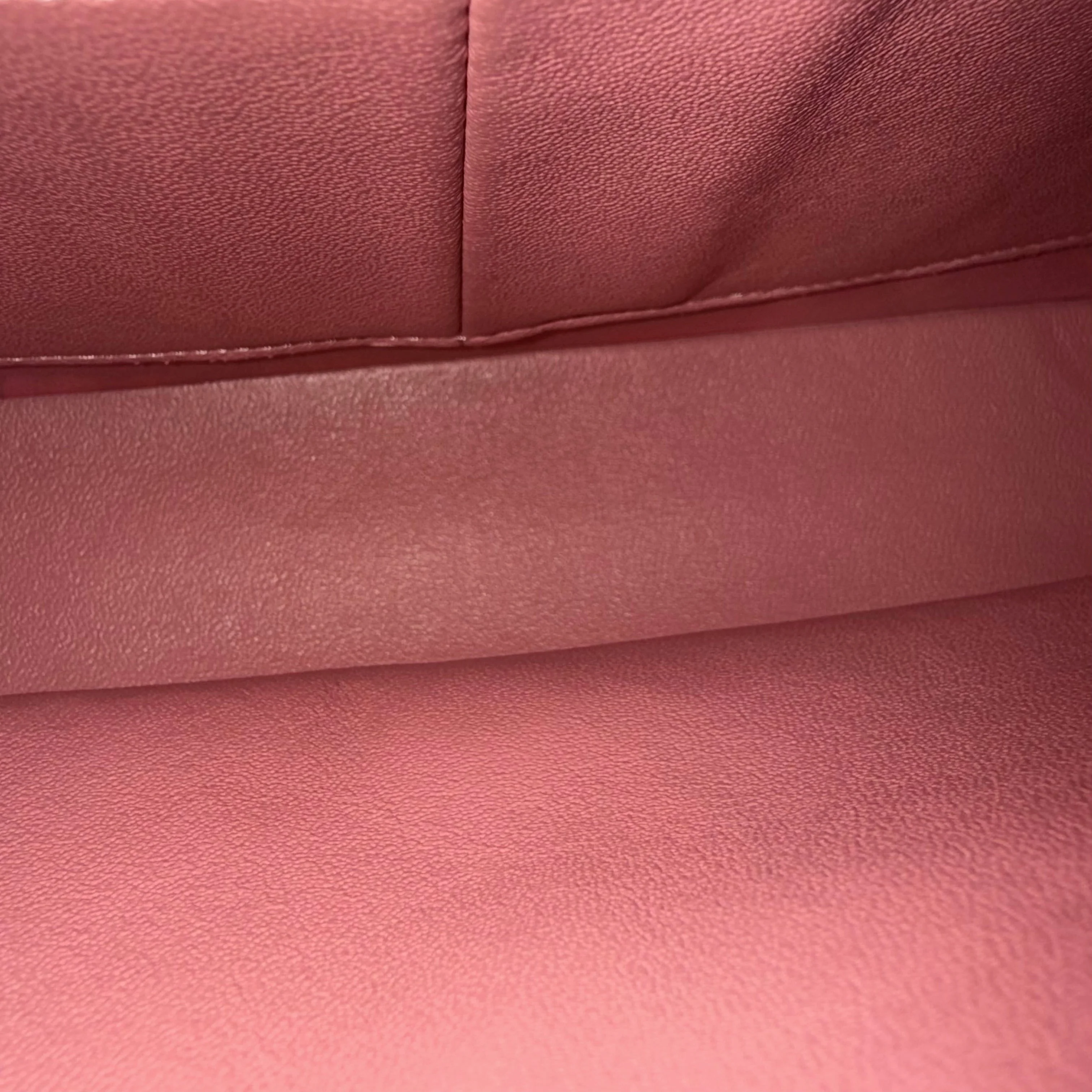 Chanel Classic Flap Medium - 25CM Quilted Lambskin Light Pink Silver Hardware Series 18