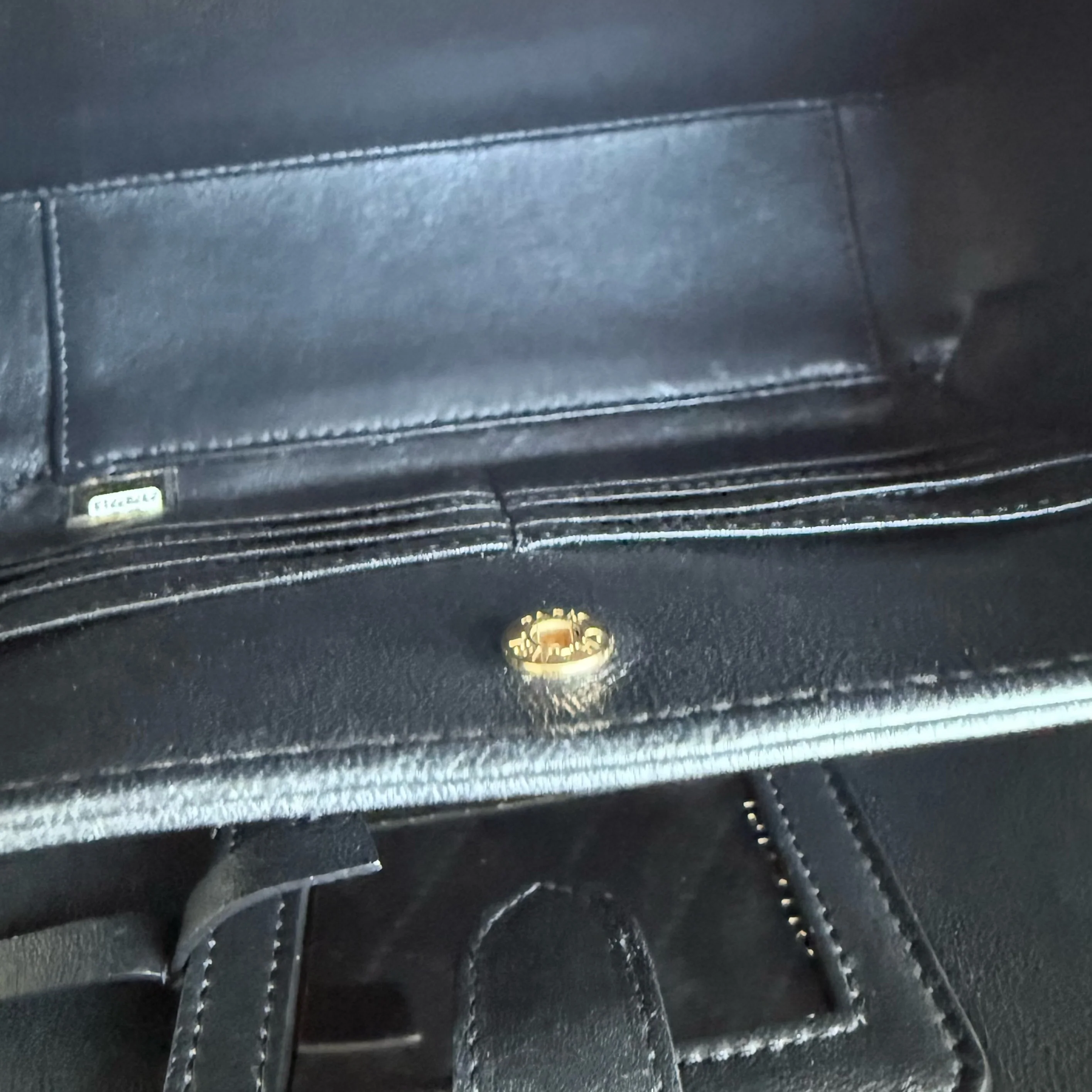 Chanel Camera Filigree Box Bag Large - Caviar Quilted Grained Calfskin Black Beige Gold Hardware Series 23