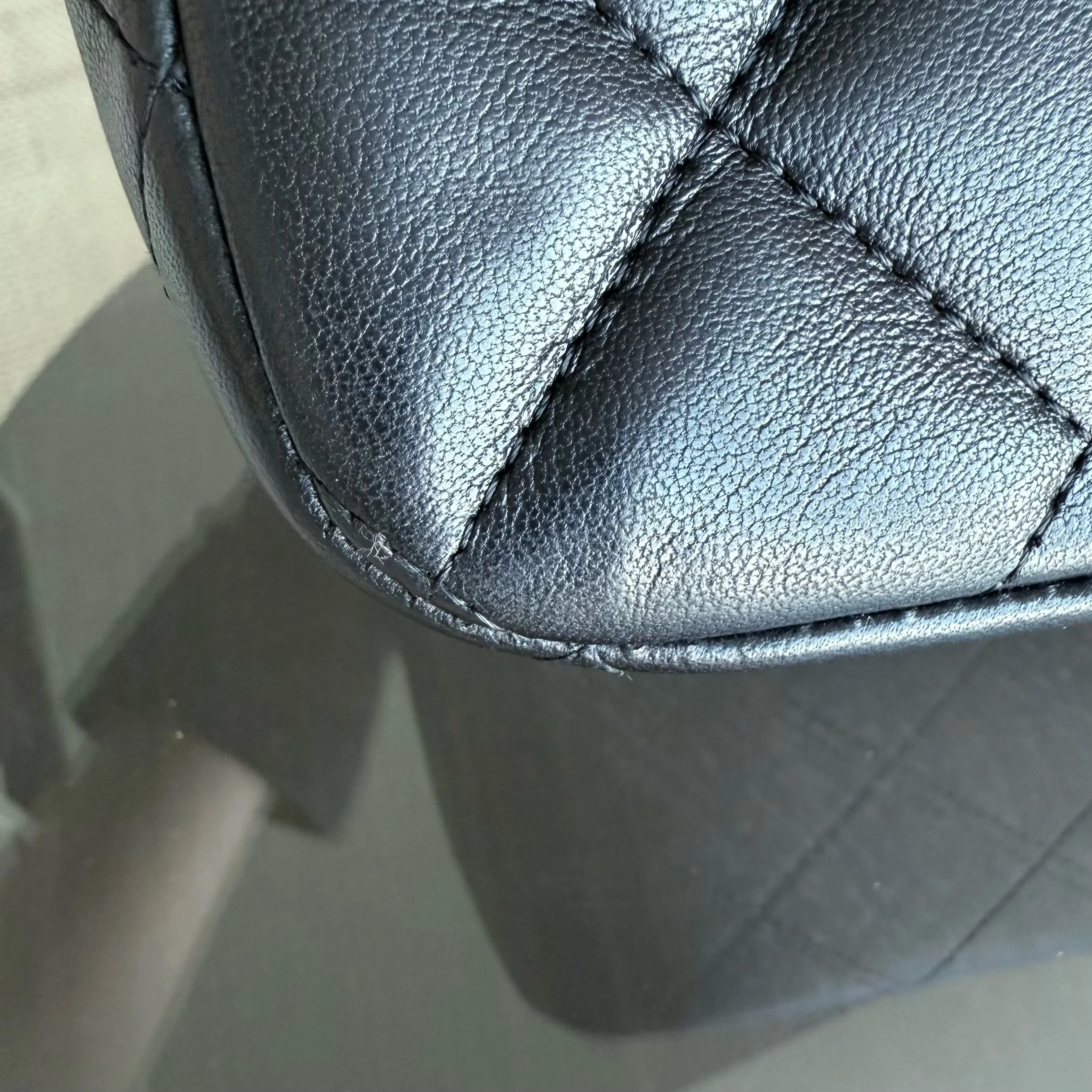 Chanel Classic Flap Jumbo - 30CM Single Flap Quilted Lambskin Black Gold Hardware Series 13