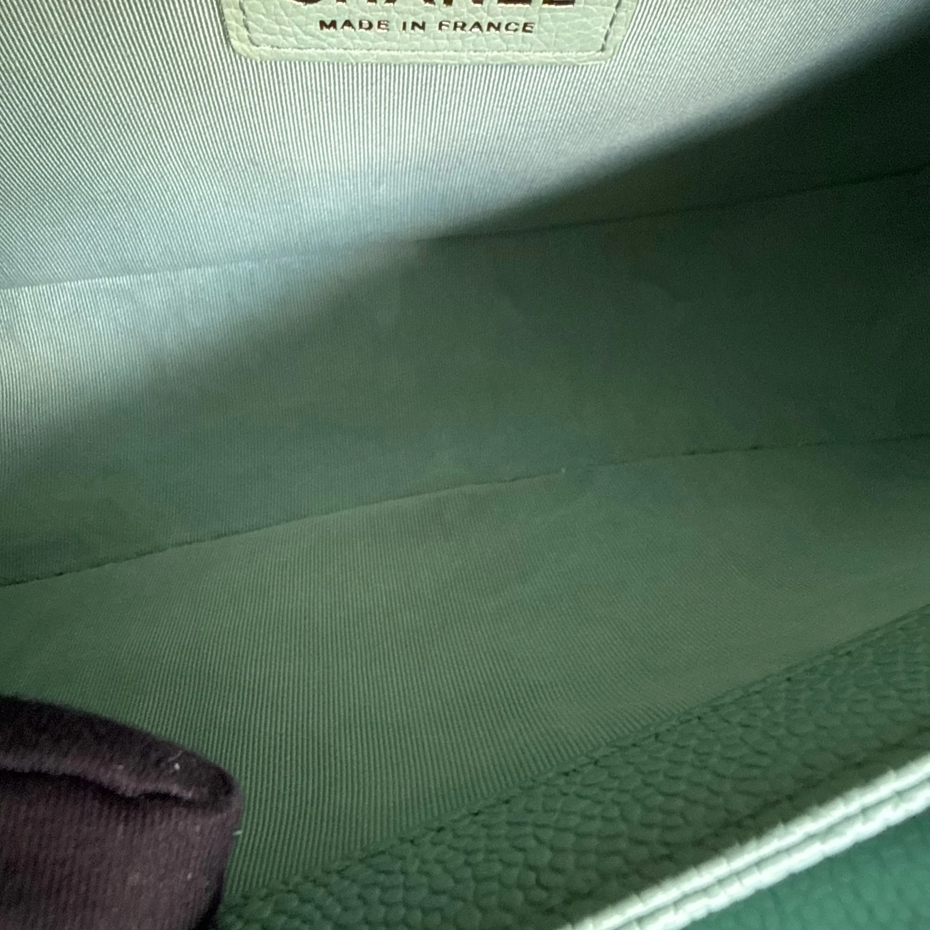 Chanel Boy Medium - 25CM Quilted Tiffany Blue Gold Hardware Series 29