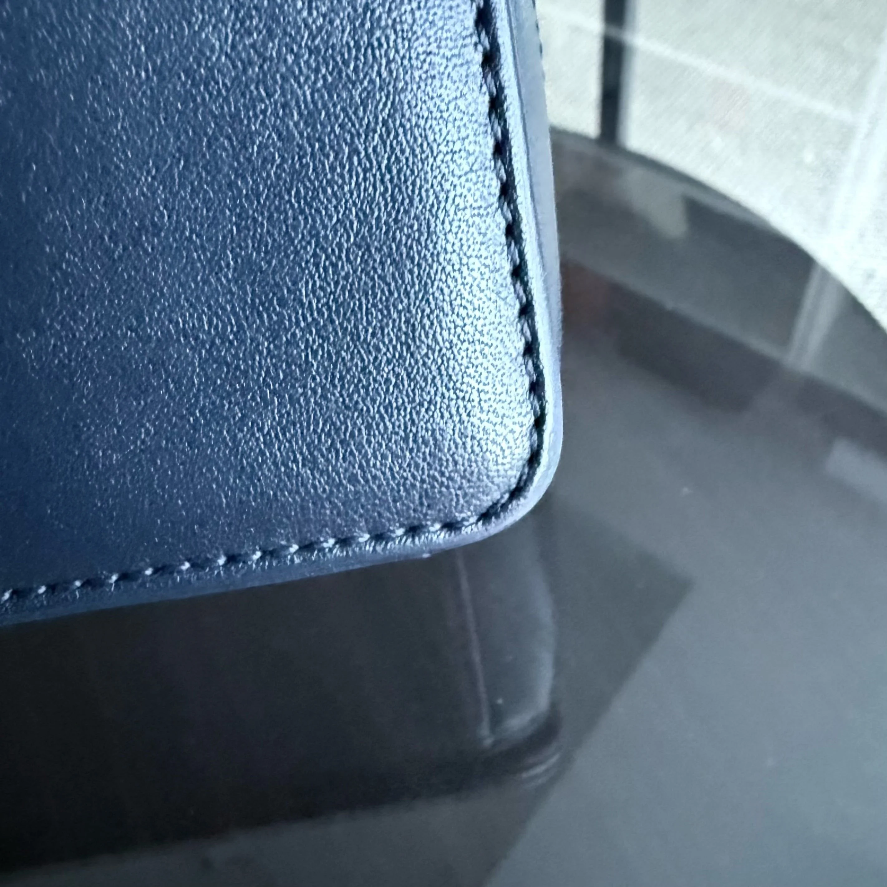 Chanel Mademoiselle Seasonal Flap - Cannage Calfskin Blue Gold Hardware Series 21