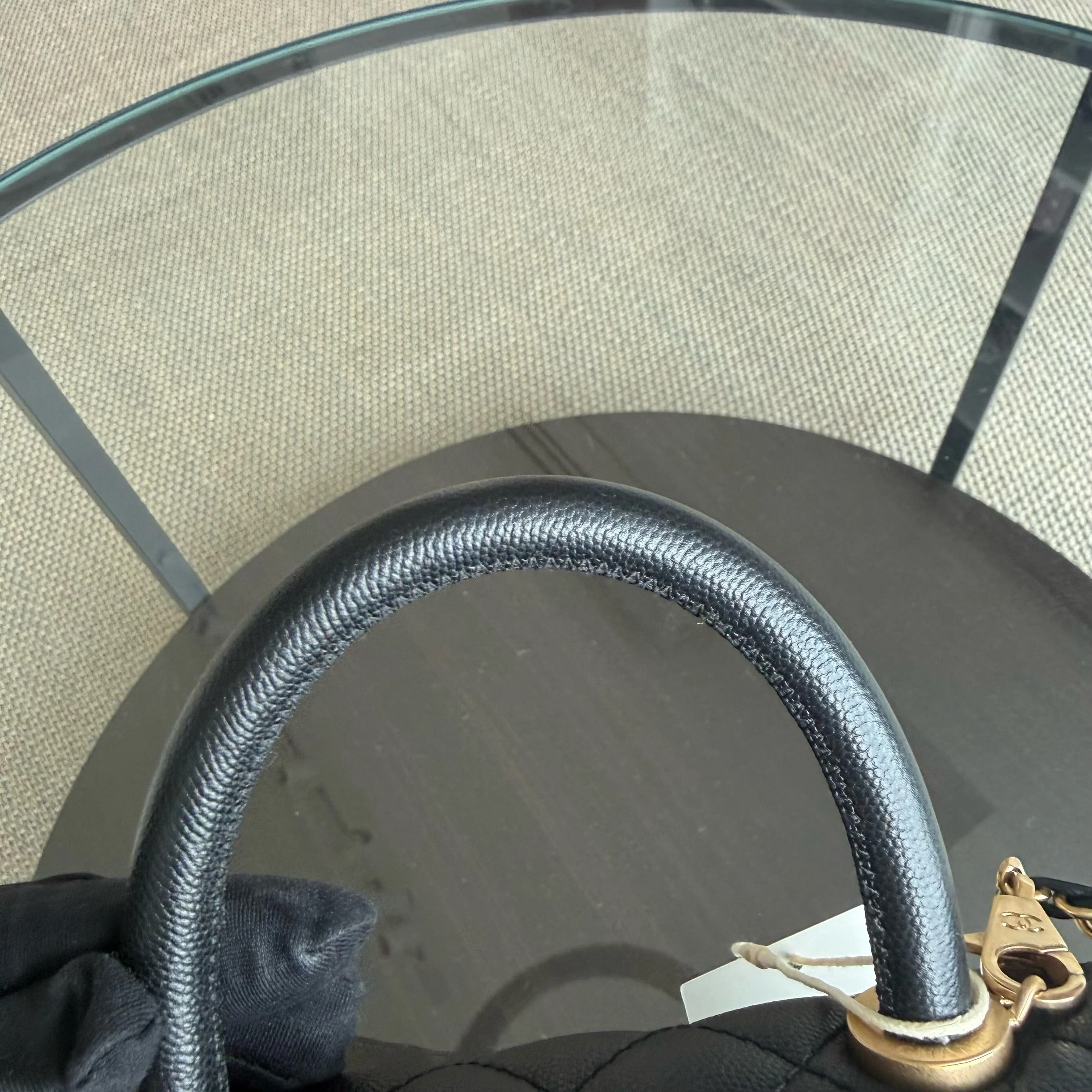 Chanel Coco Handle Small - Caviar Quilted Black Gold Hardware Series 24