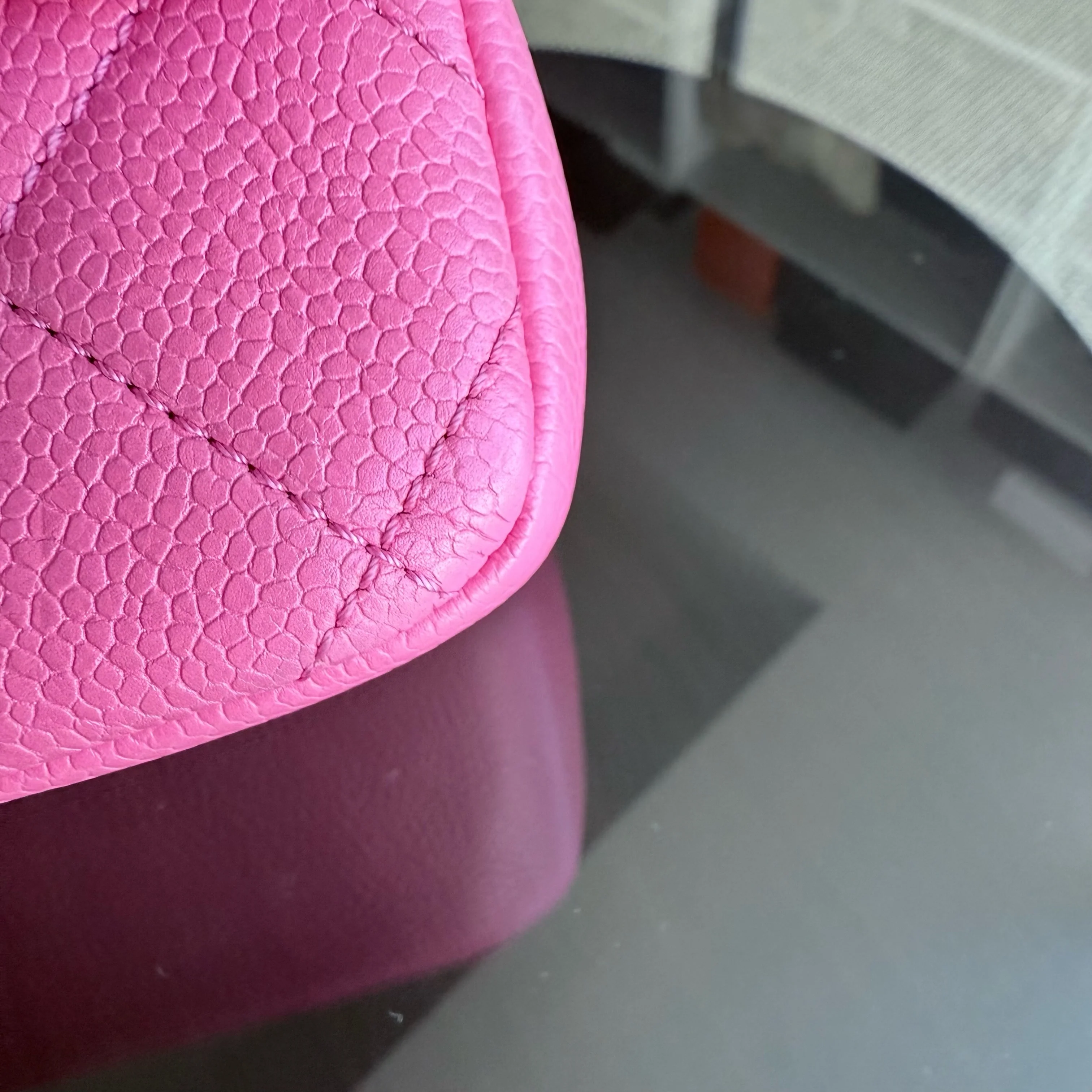 Chanel Classic Flap Seasonal Mini Square - Caviar Quilted Grained Calfskin All Pink Barbie Series 29