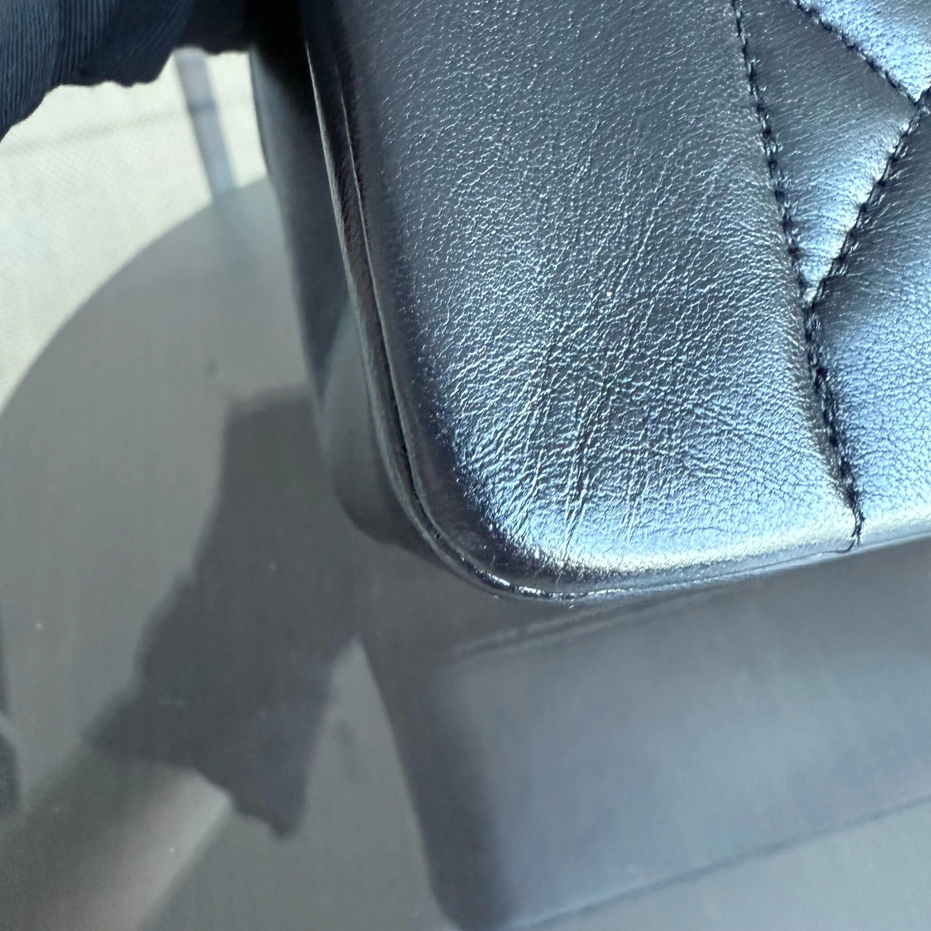 Chanel Diana Vintage - 25CM Quilted Lambskin Black Gold Hardware Series 3