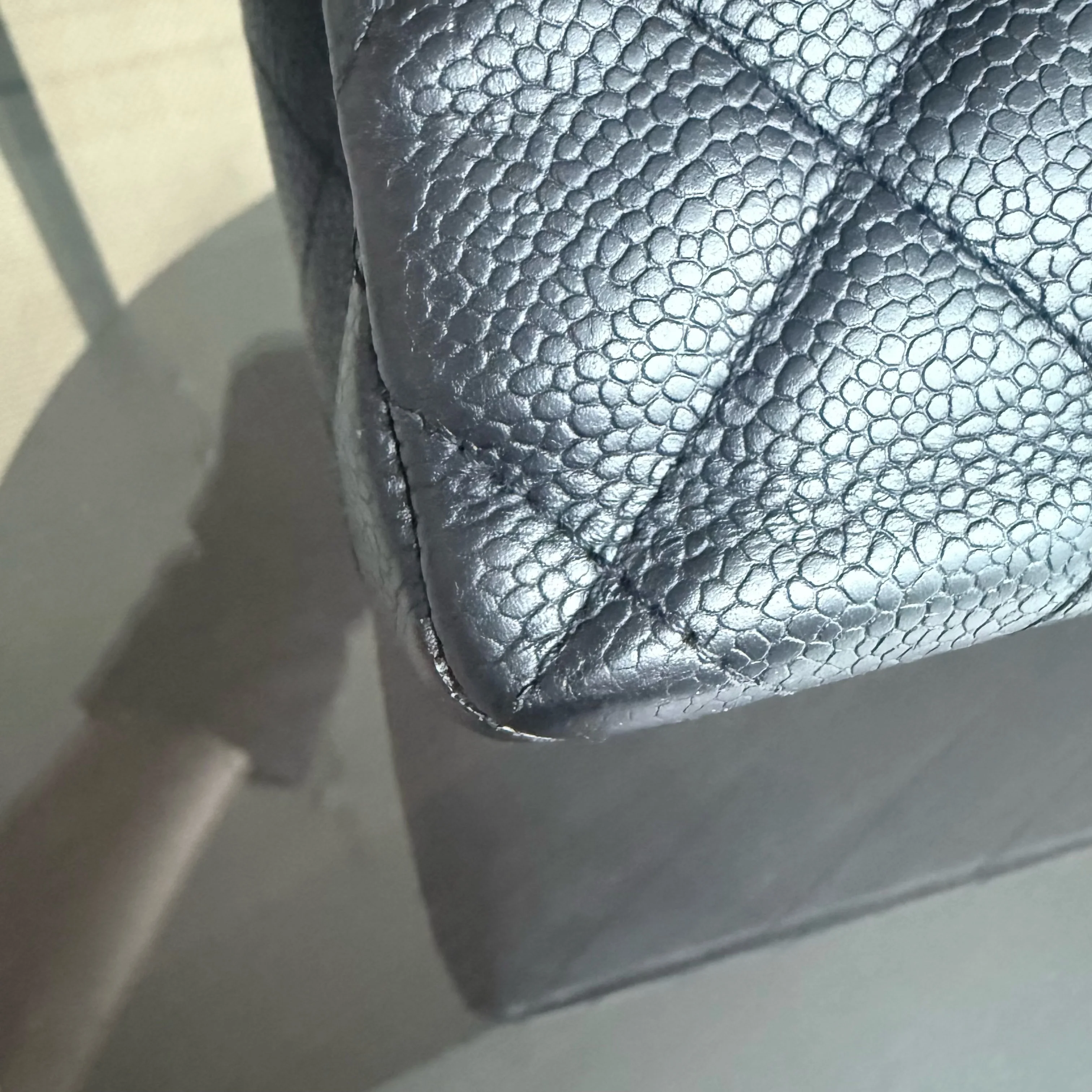 Chanel Classic Flap Jumbo - Caviar 30CM Single Flap Quilted Black 24K Gold Hardware Series 12