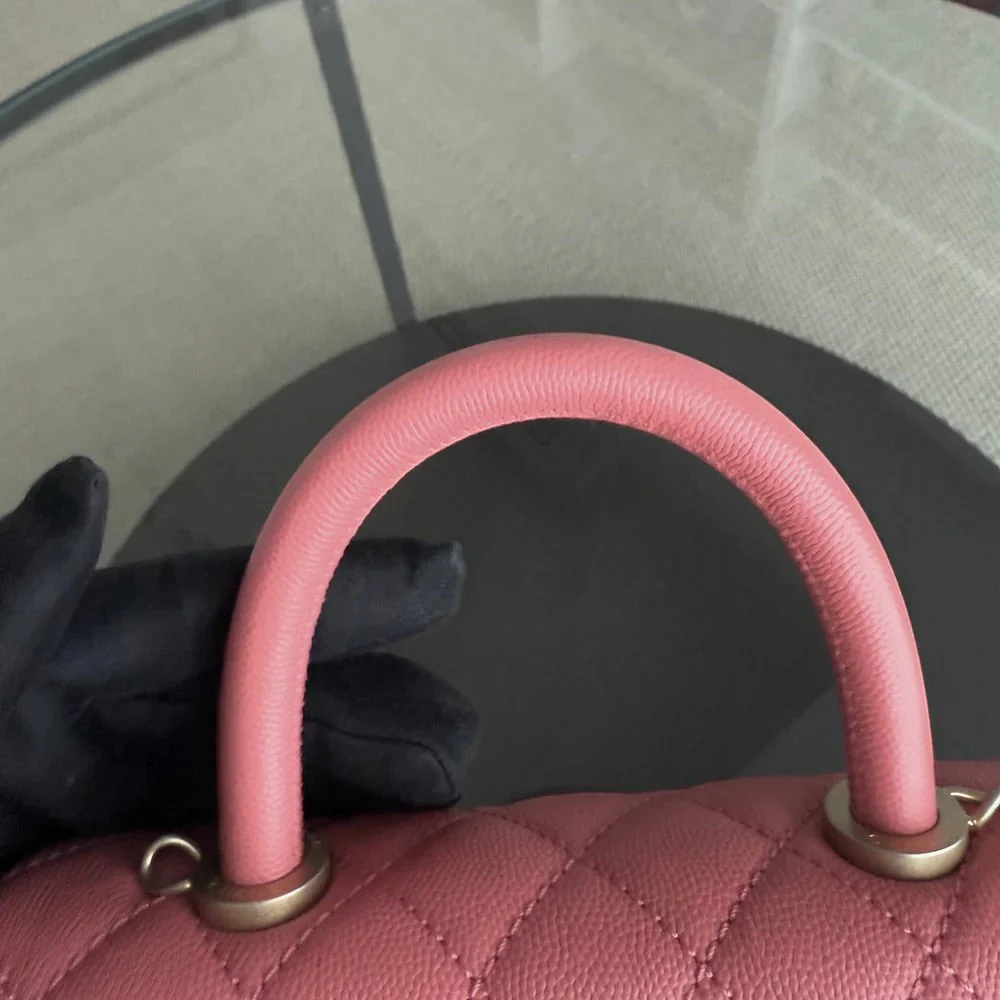 Chanel Coco Handle Small - Caviar Quitled Pink Gold Hardware Series 27