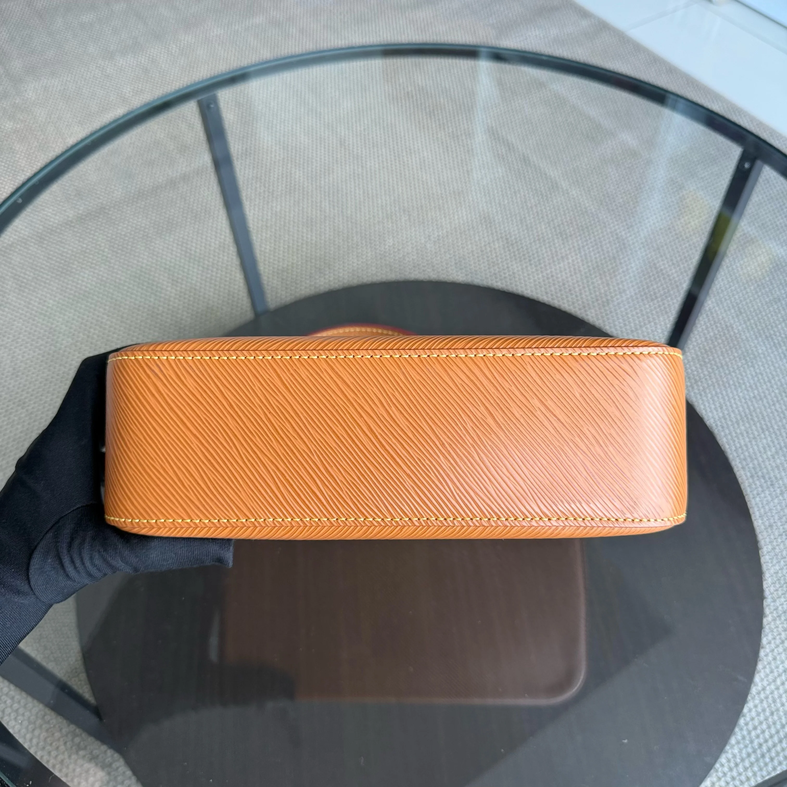 Louis Vuitton Marelle Gold Miel Epi Leather Monogram Pouch