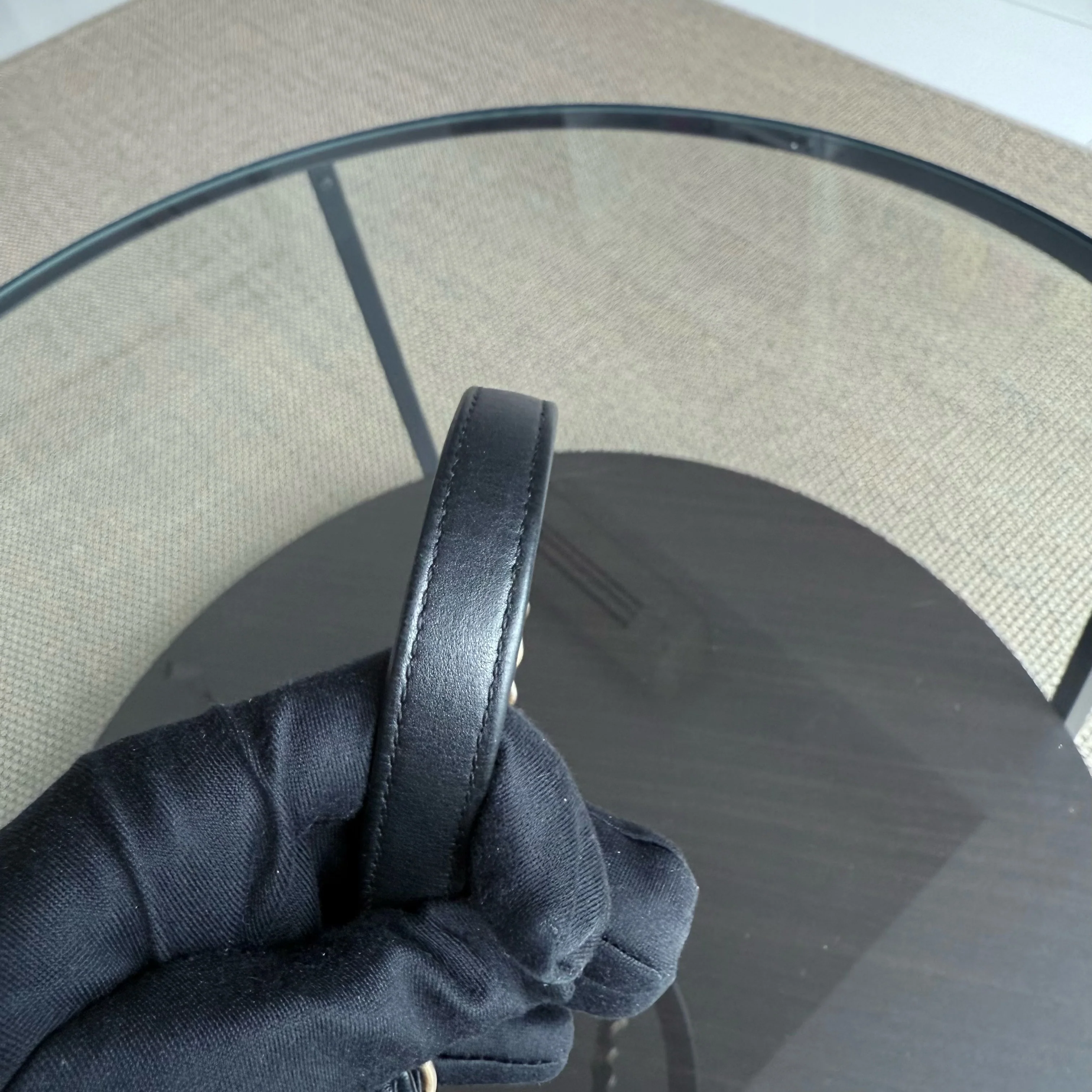 Chanel Filigree Vanity Case Medium - Caviar Quilted Grained Calfskin Black Gold Hardware Series 25