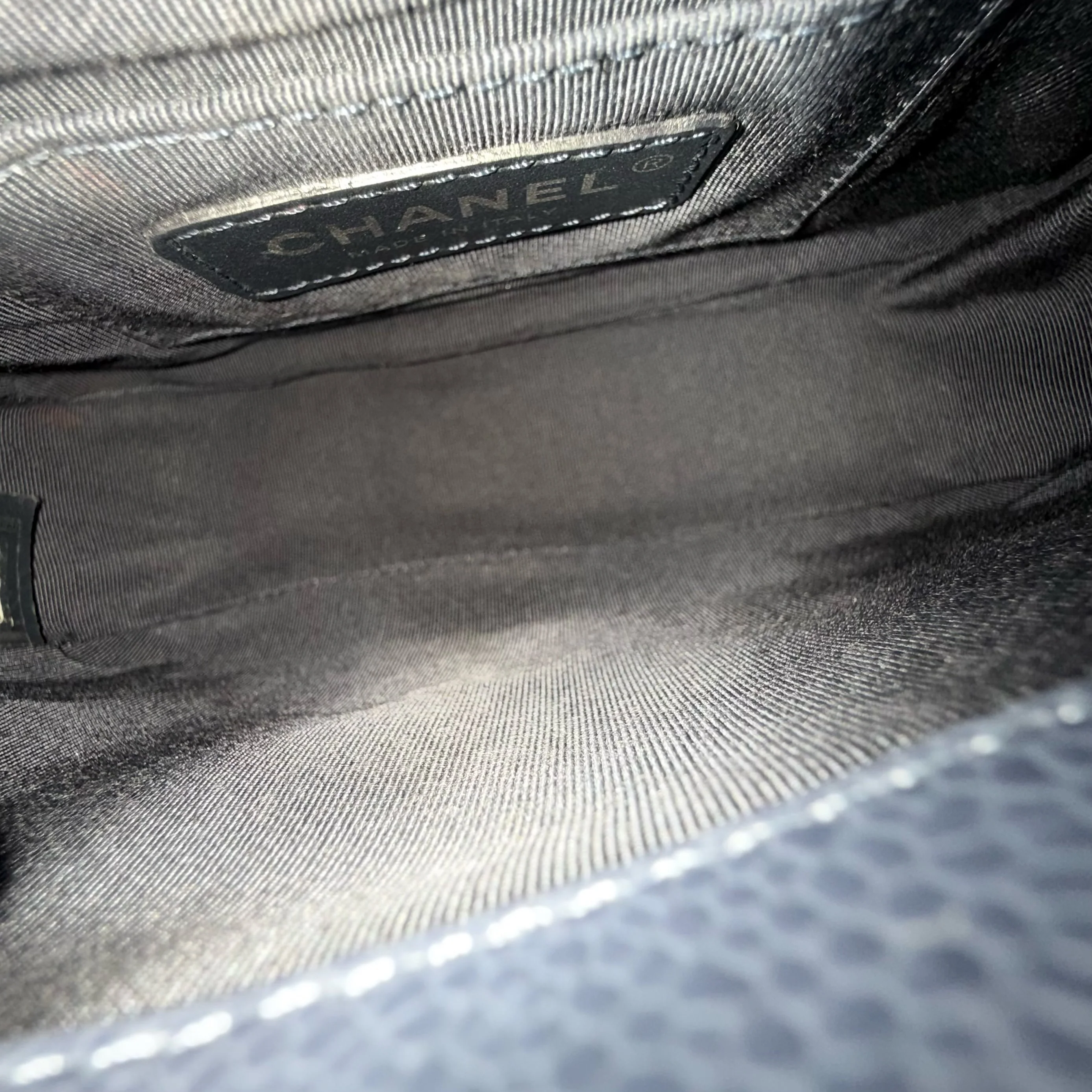 Chanel CC Flap Mini Square - Caviar Quilted All Blue Hardware Series 29