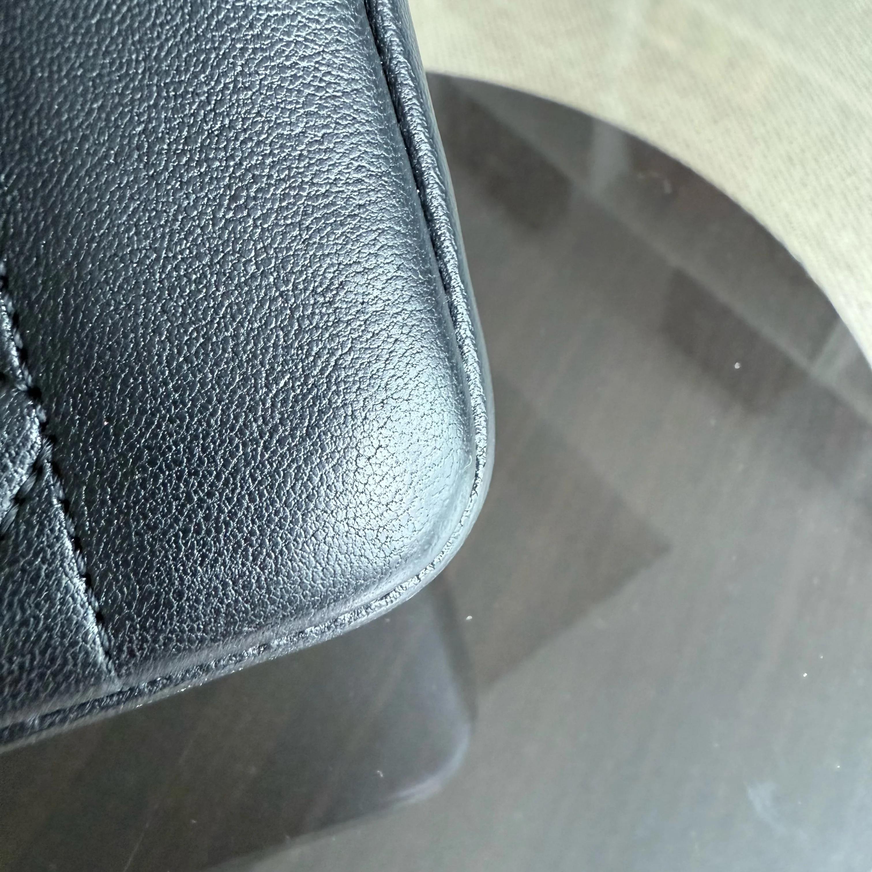 Chanel Diana Reissue Small - 22CM Quilted Lambskin Black Gold Hardware Series 20