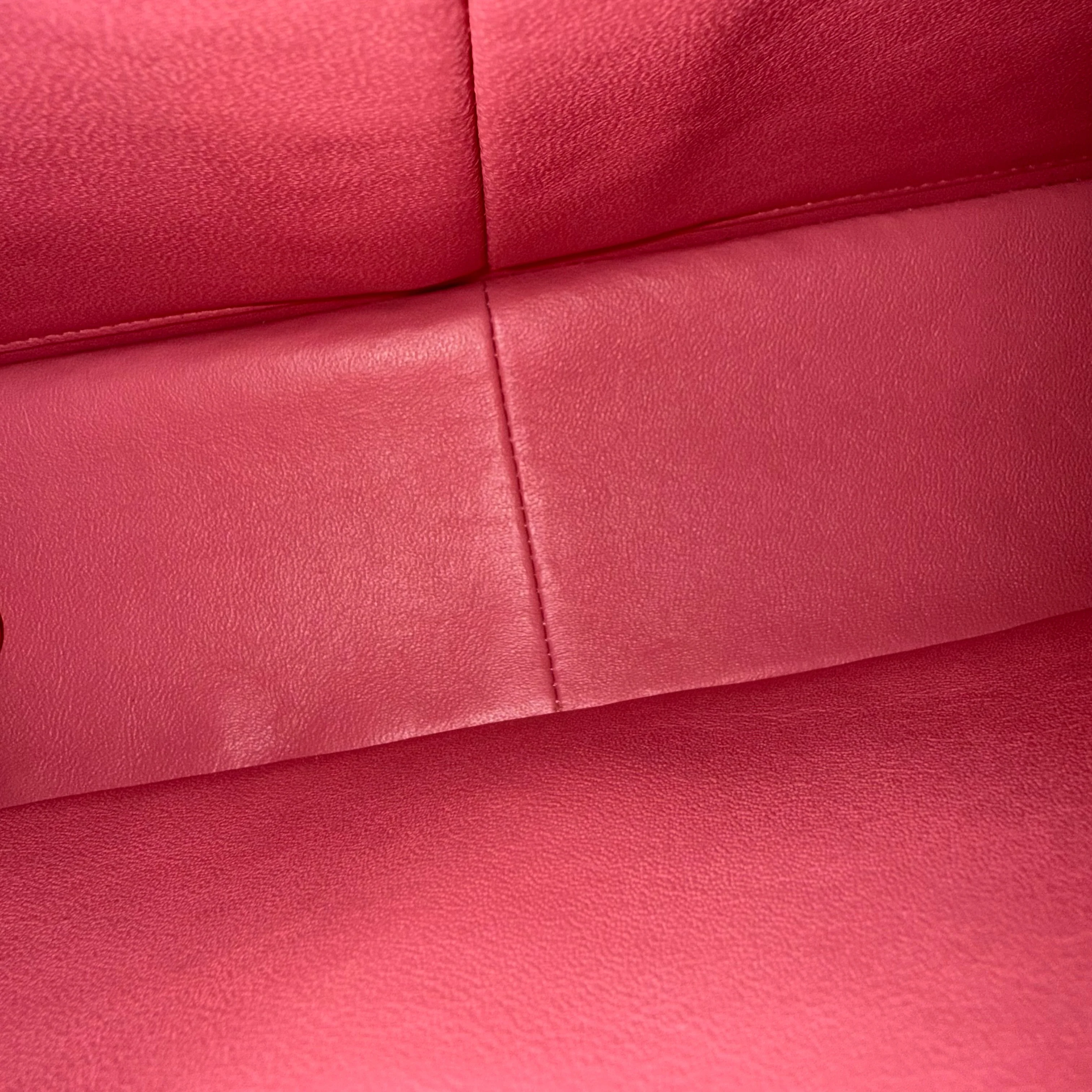 Chanel Classic Flap Jumbo - Double Flap 30CM Quilted Lambskin Pink Silver Hardware Series 16