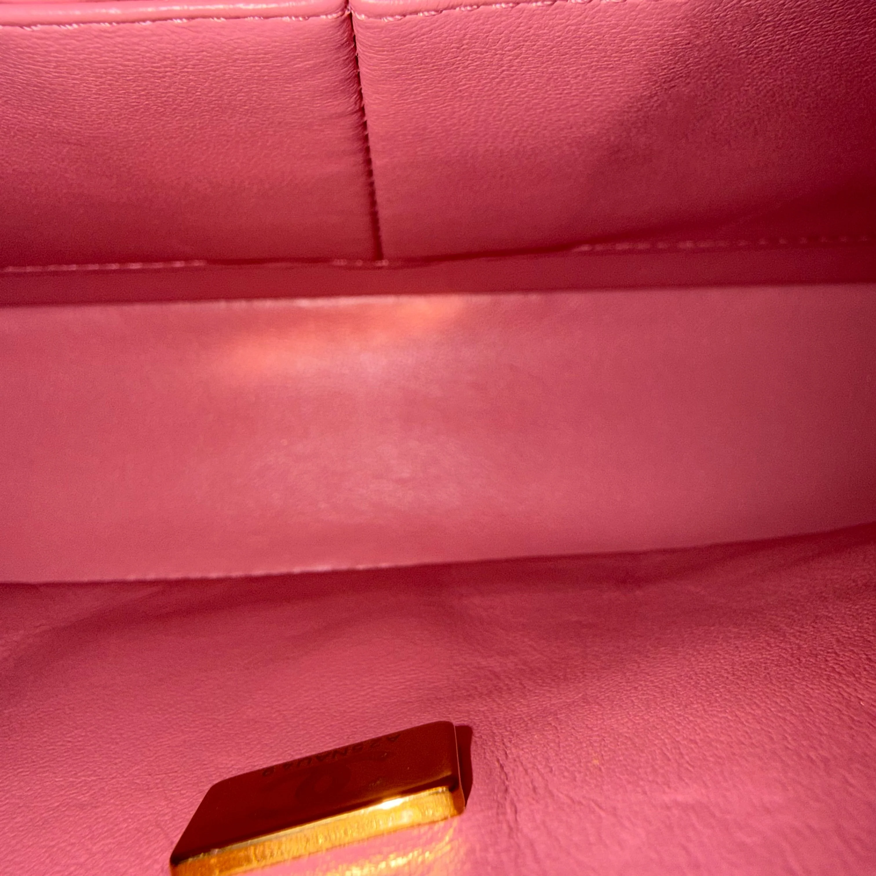 Chanel Classic Flap Small - Caviar 23CM Quilted Pink Gold Hardware Microchip