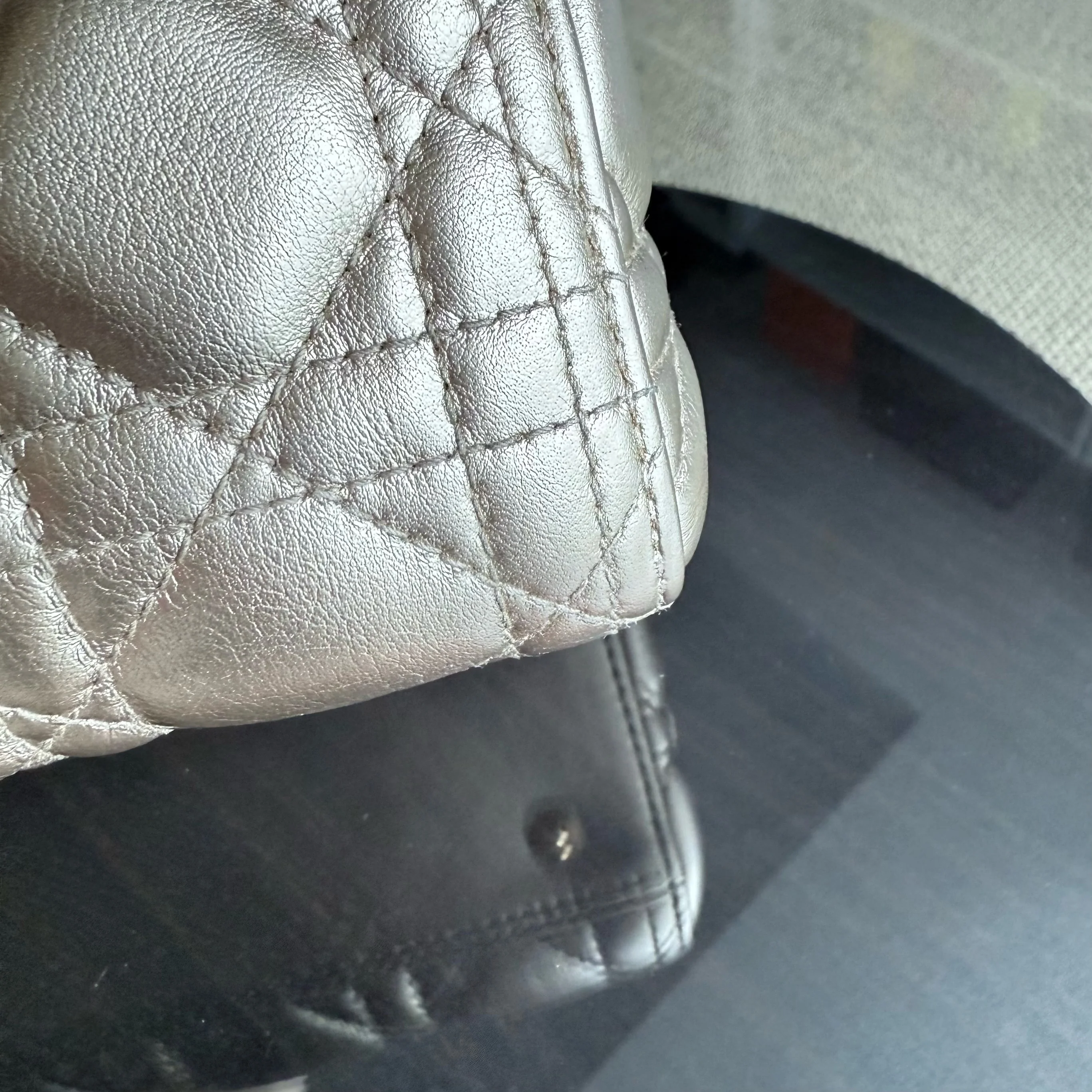 Dior Lady Medium Flap - Cannage Calfskin Gold Hardware NO STRAP