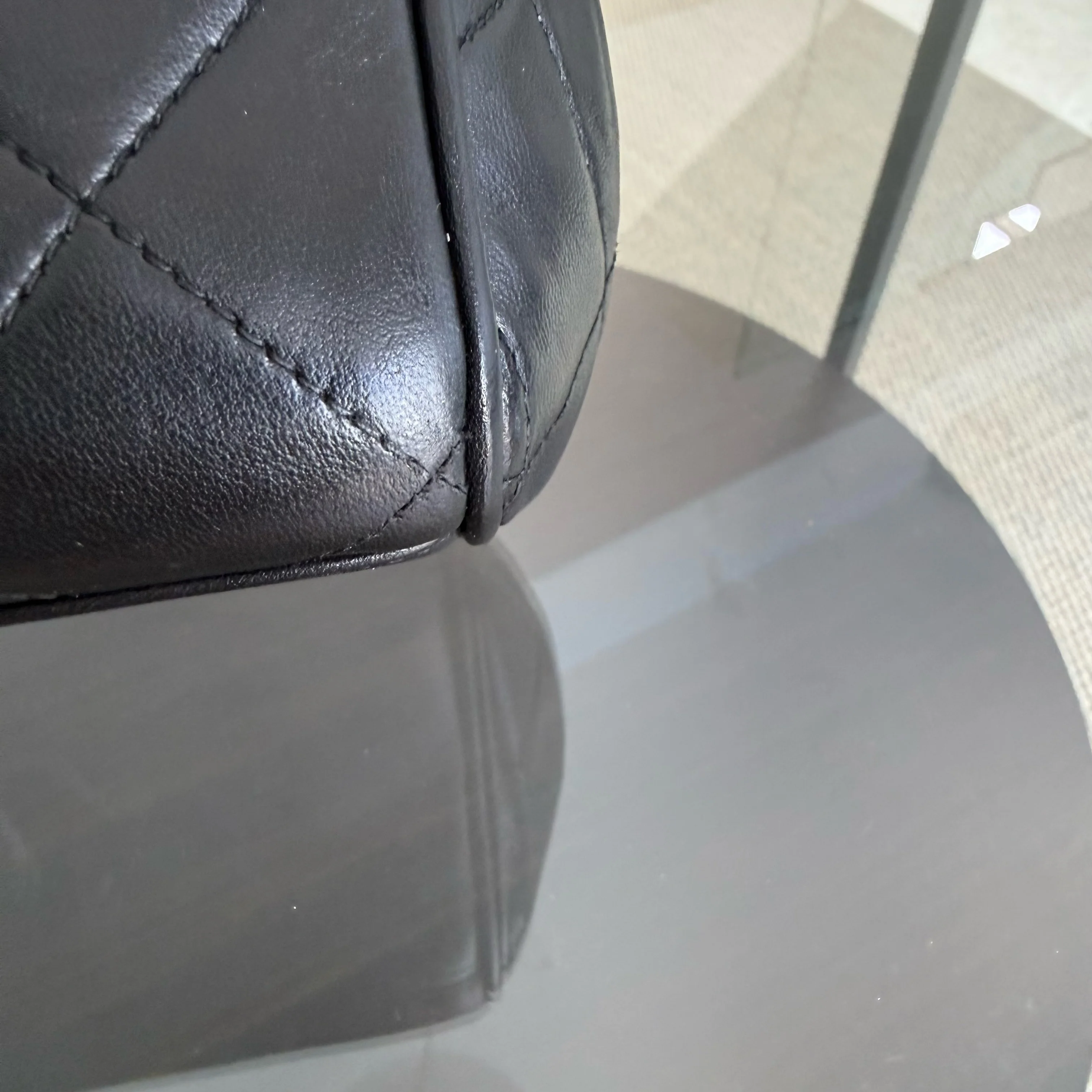 Chanel Clutch With Chain - Lambskin Quilted Black 24K Gold Hardware Series 3