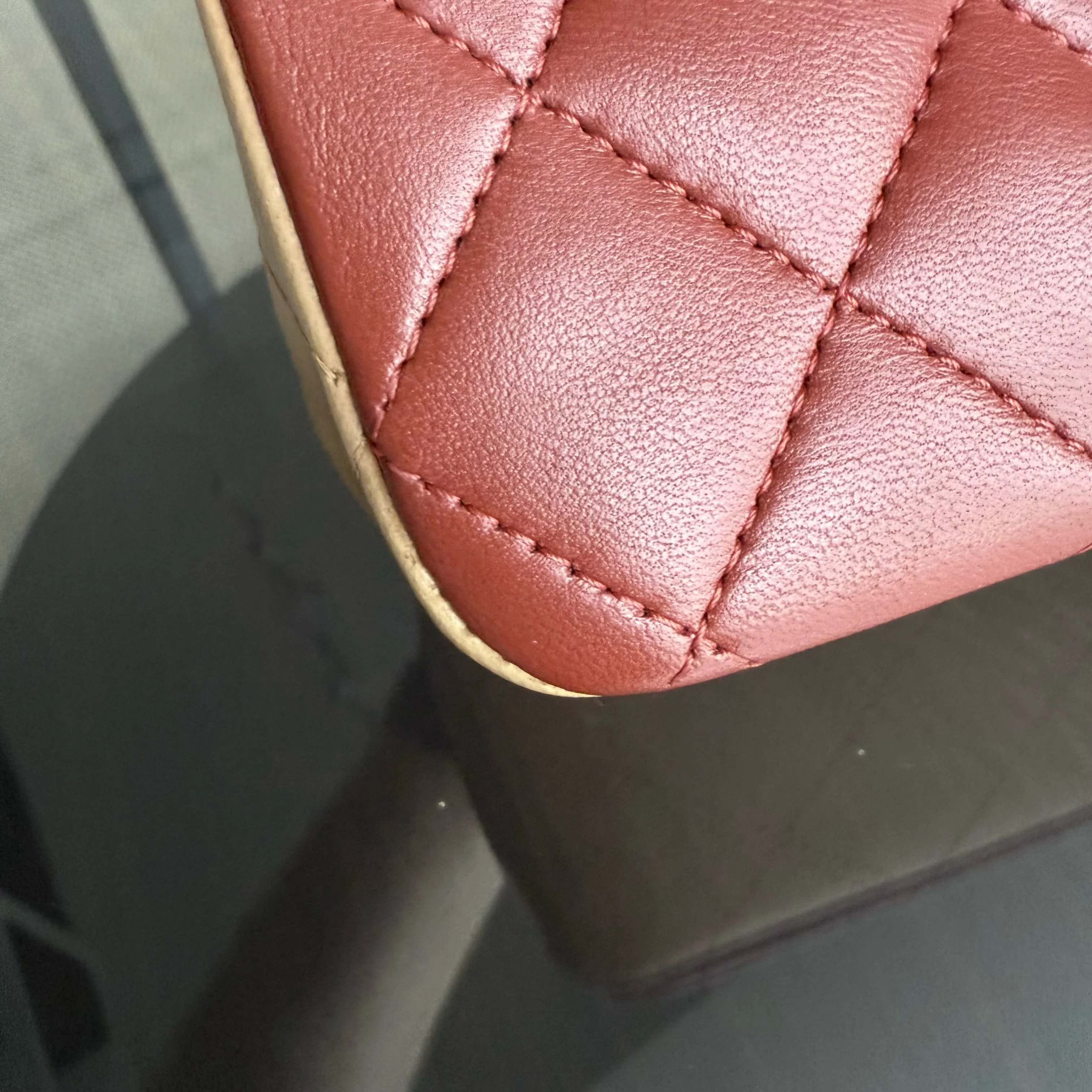 Chanel Classic Flap Medium - 25CM Quilted Lambskin Tri-Colo Gold Hardware Series 18