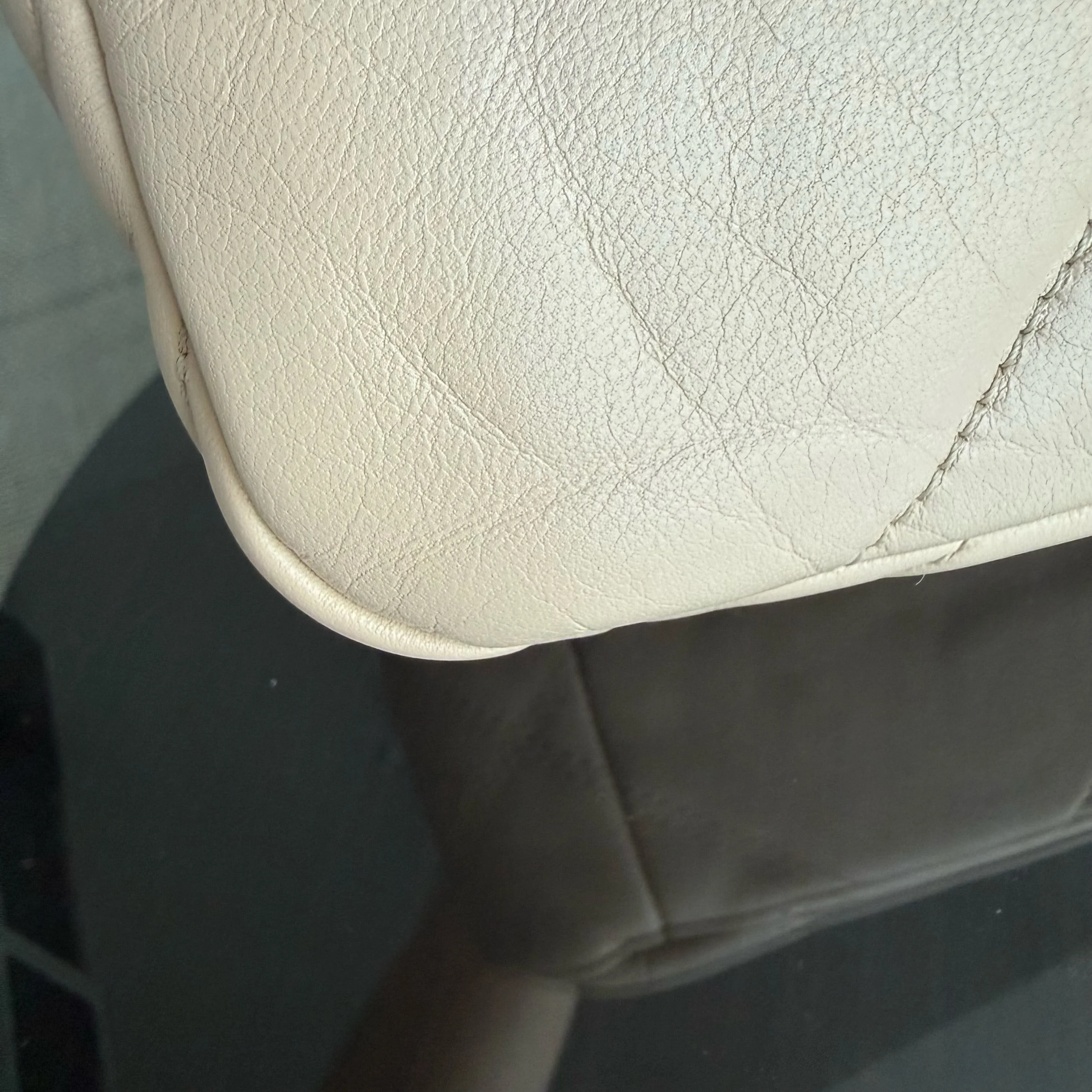 Chanel 19 Bag Small- C19 Quilted Goatskin Light Beige Cream Two-tone Hardware Series 30