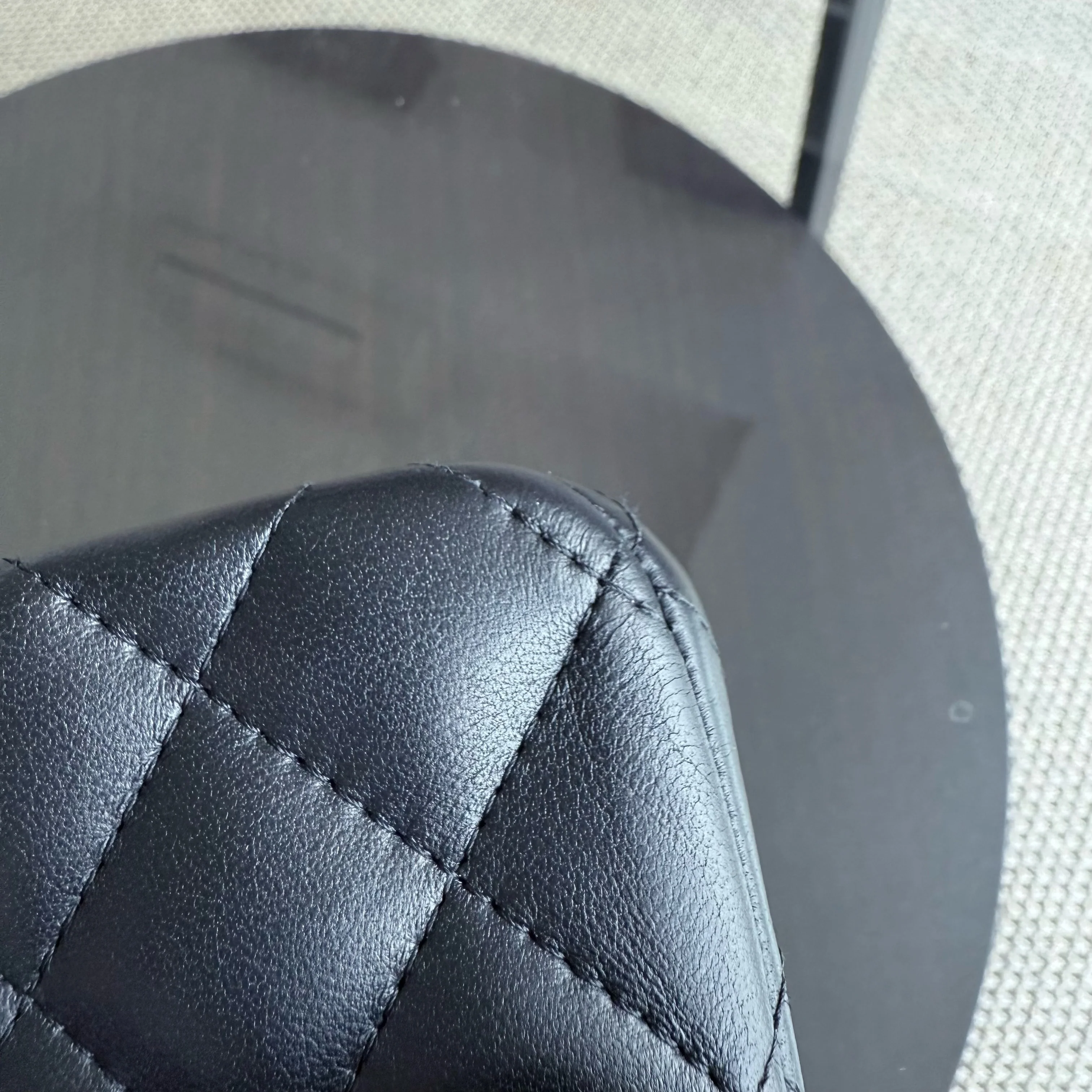 Chanel Lambskin Mini Rectangle Classic Flap - 20CM Quilted Black Golden Hardware Series 21