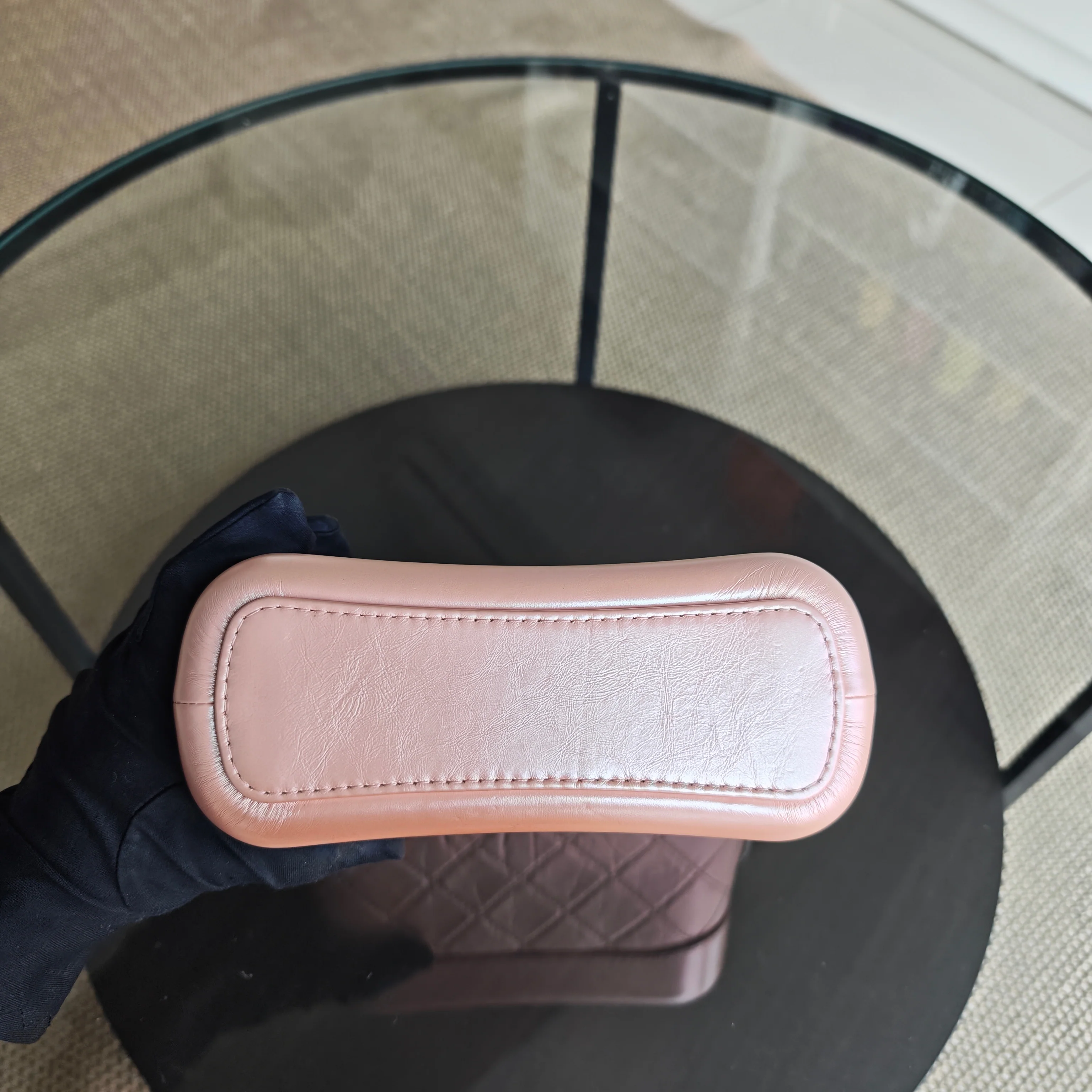 Chanel Gabrielle Small - Quilted Irridescent Pink Calfskin Gold Hardware Series 27