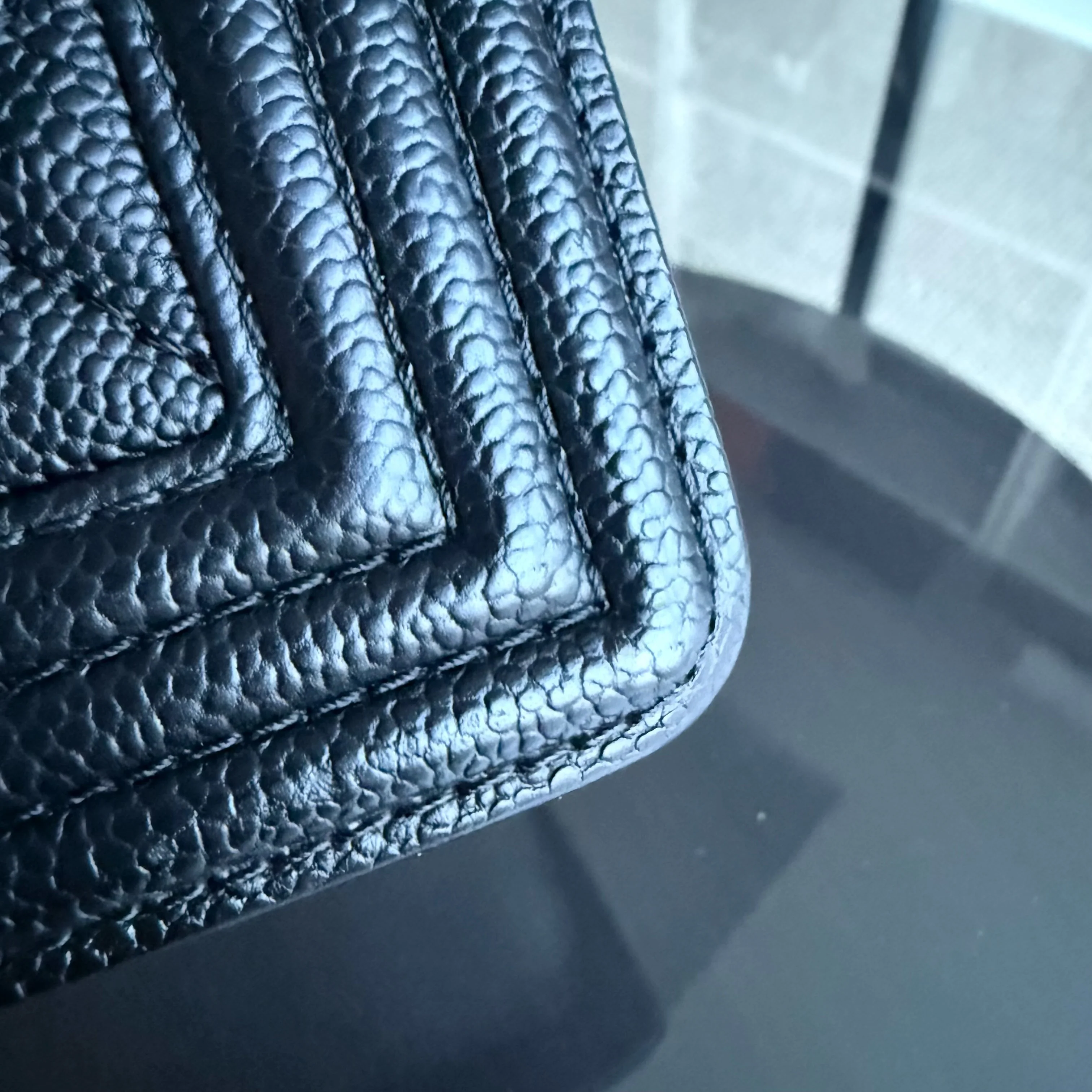 Chanel Boy Medium - Caviar Quilted Grained Calfskin Black Ruthenium Silver Hardware Series 20