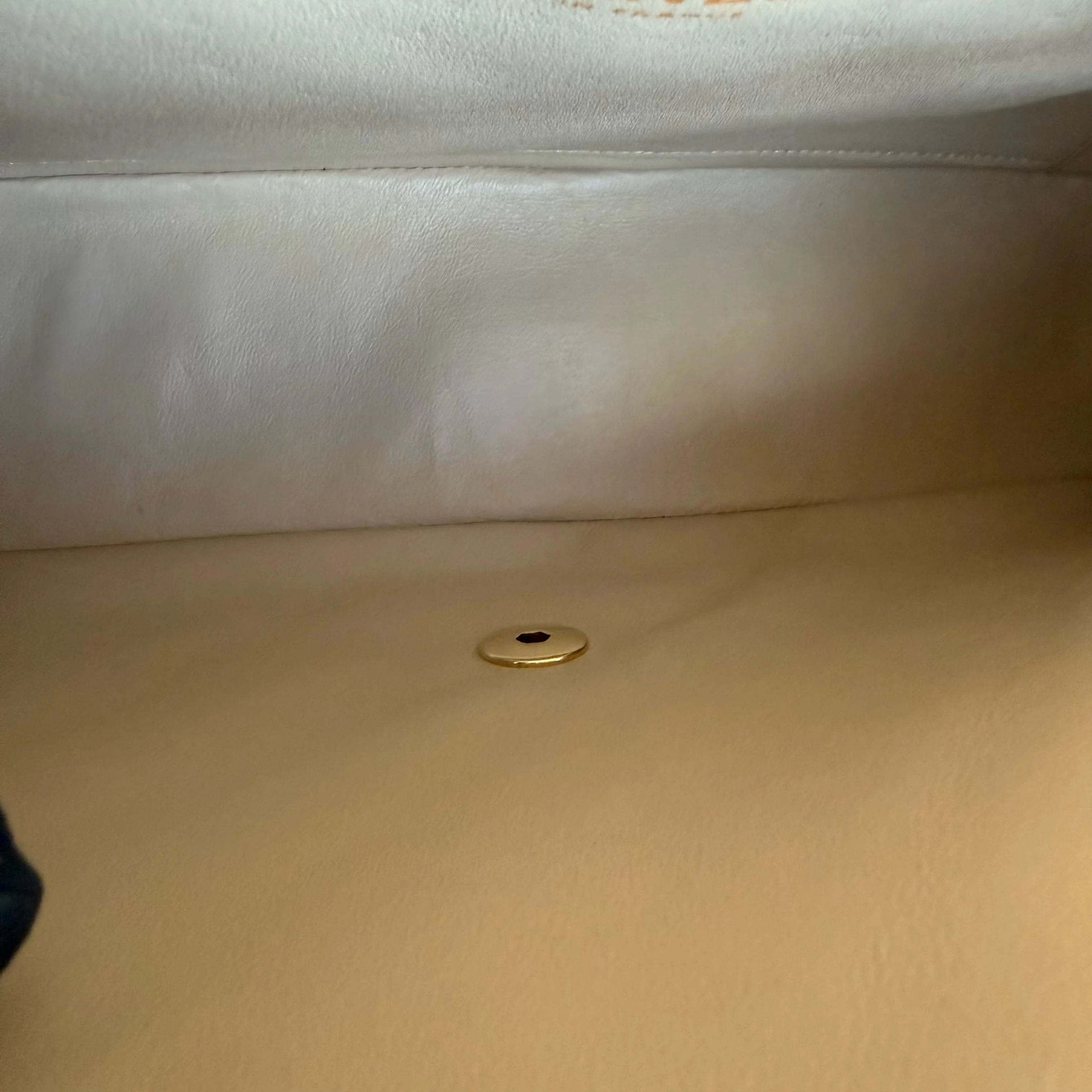 Chanel Classic Flap Jumbo - 30CM Single Flap Quilted Lambskin Beige Gold Hardware Series 13