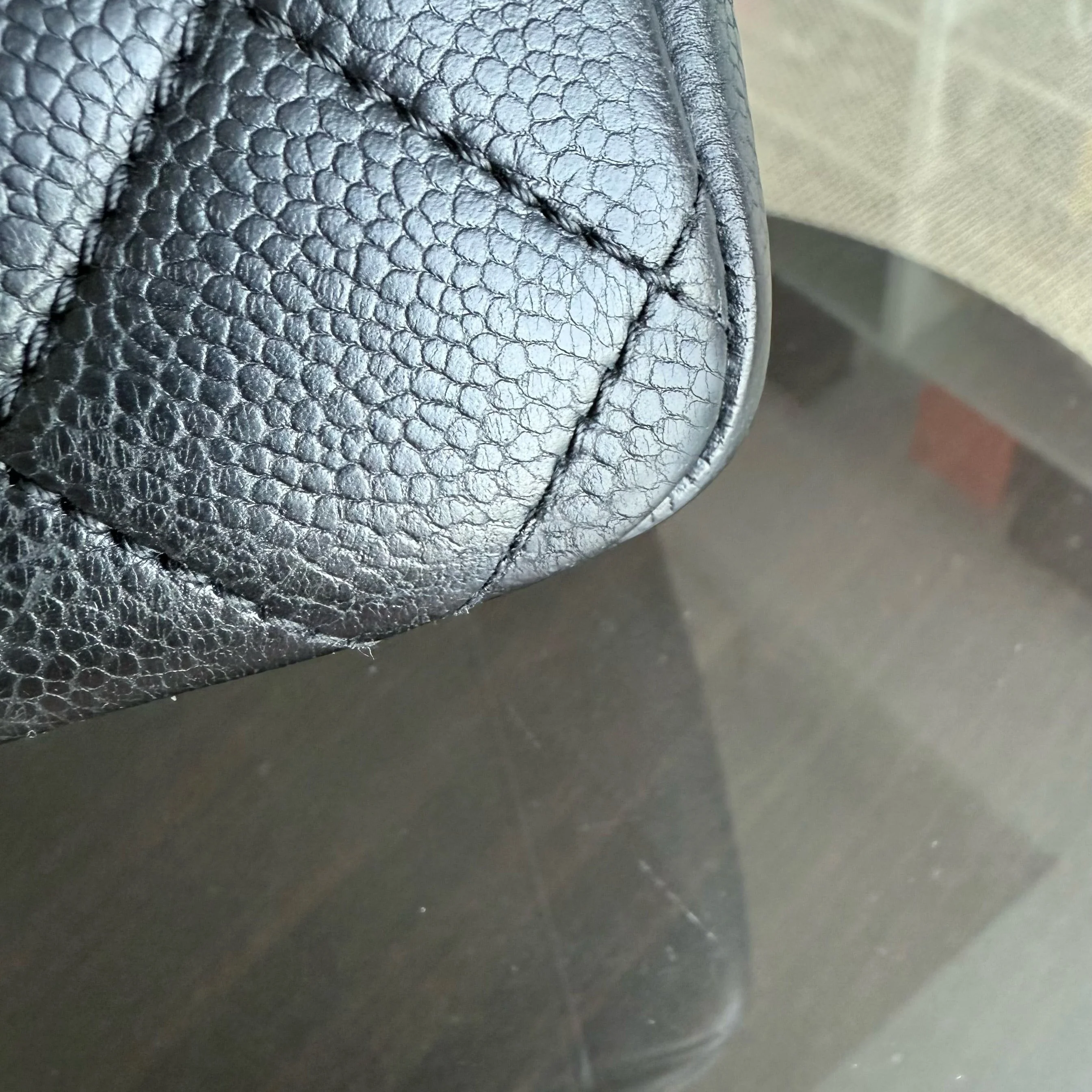 Chanel GST Grand Shopping Tote - Caviar Quilted Grained Calfskin Black Gold Hardware