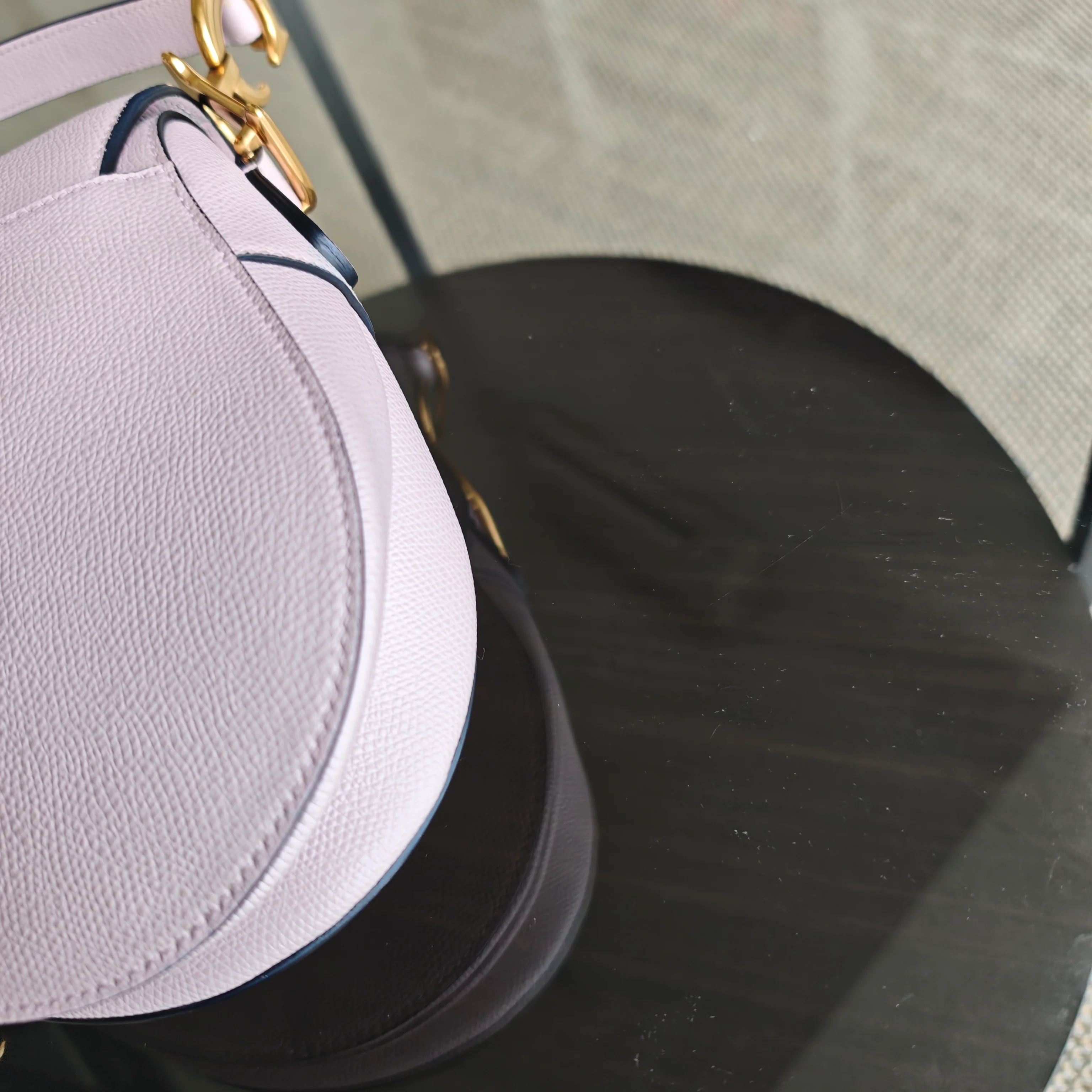 Dior Saddle Medium - Caviar Light Pink Gold Hardware