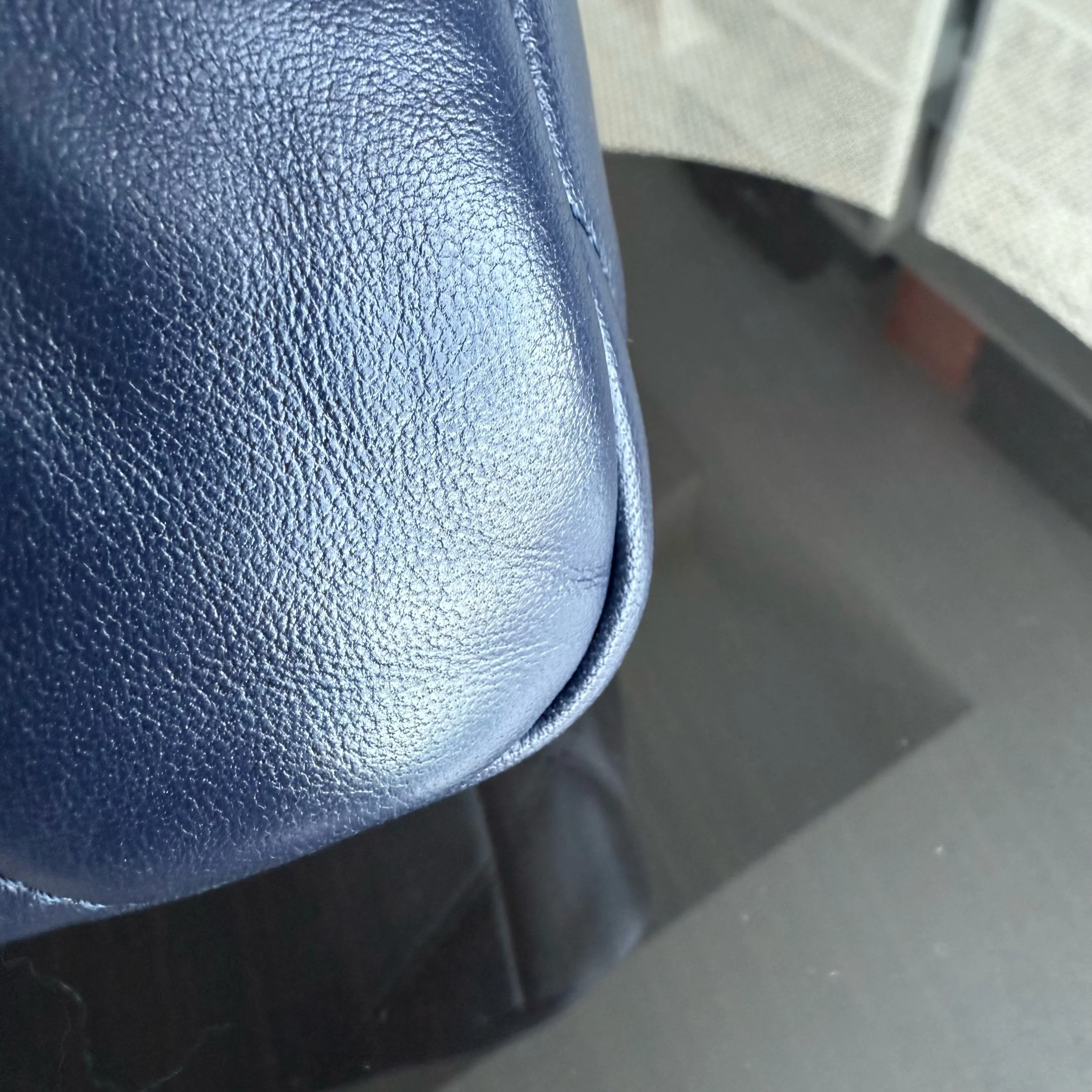 Chanel 19 Bag Small - C19 Quilted Goatskin Dark Navy Blue Two-tone Hardware Series 31