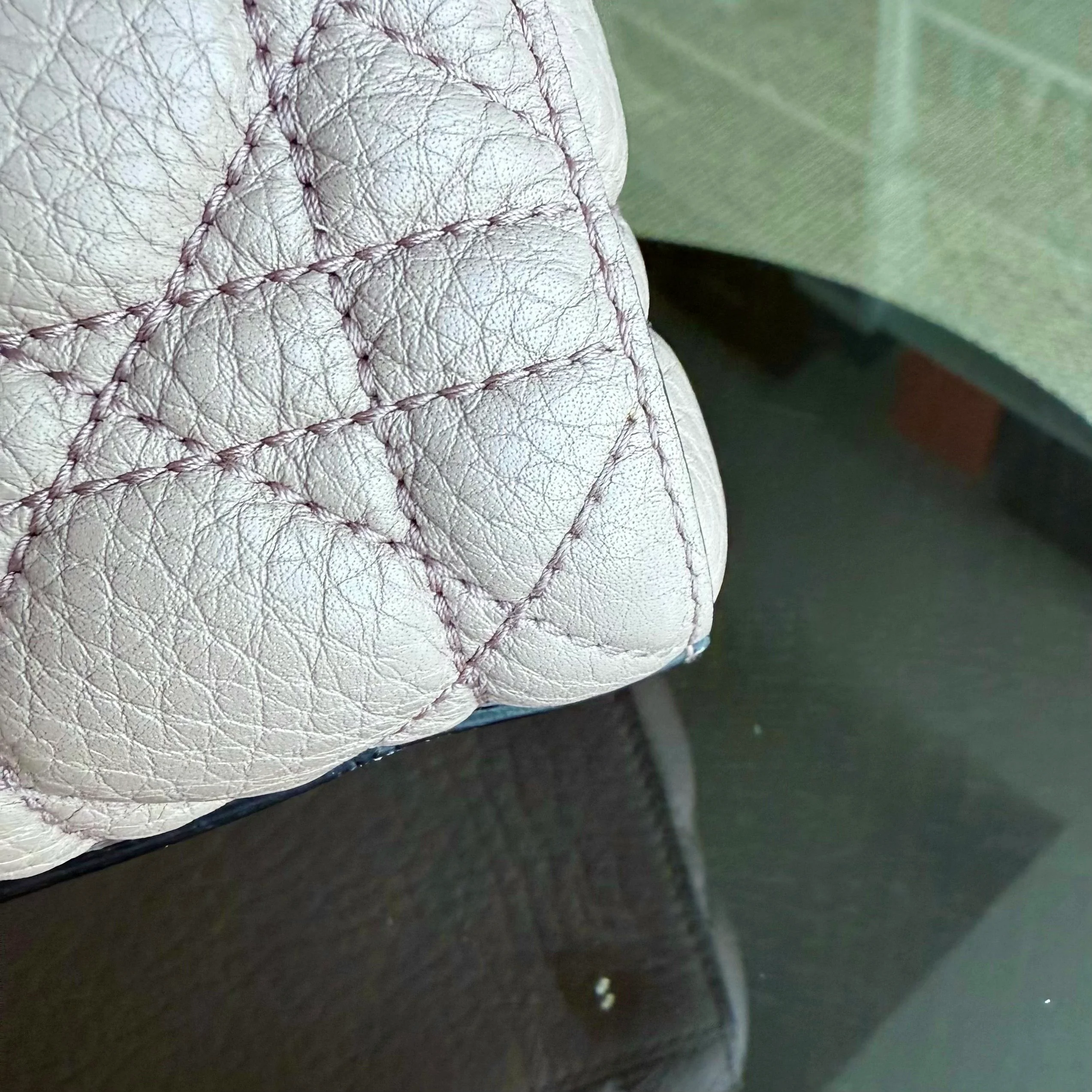 Dior Lady Medium Flap - Cannage Grained Calfskin Blush Nude Pink Gold Hardware