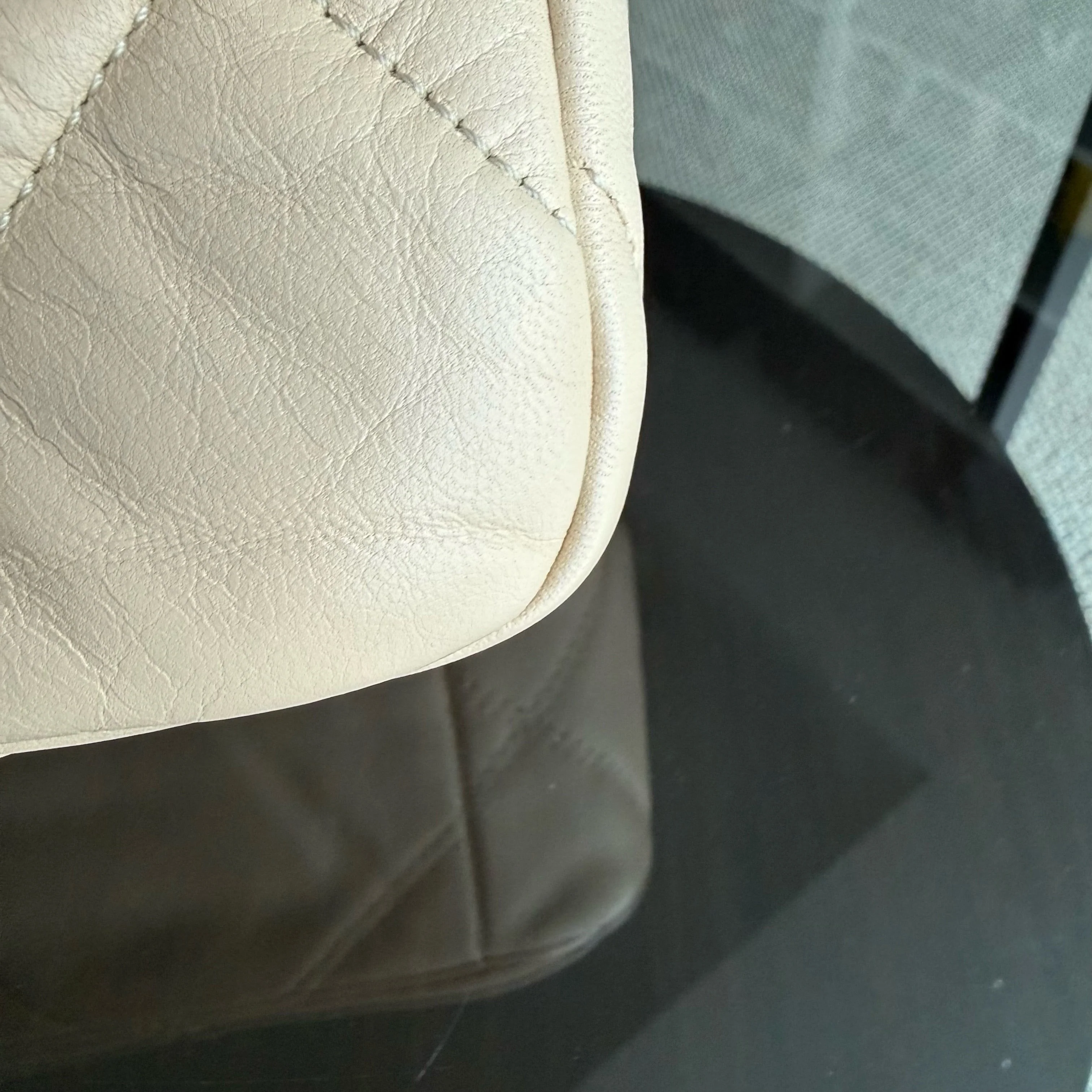 Chanel 19 Bag Small- C19 Quilted Goatskin Light Beige Cream Two-tone Hardware Series 30