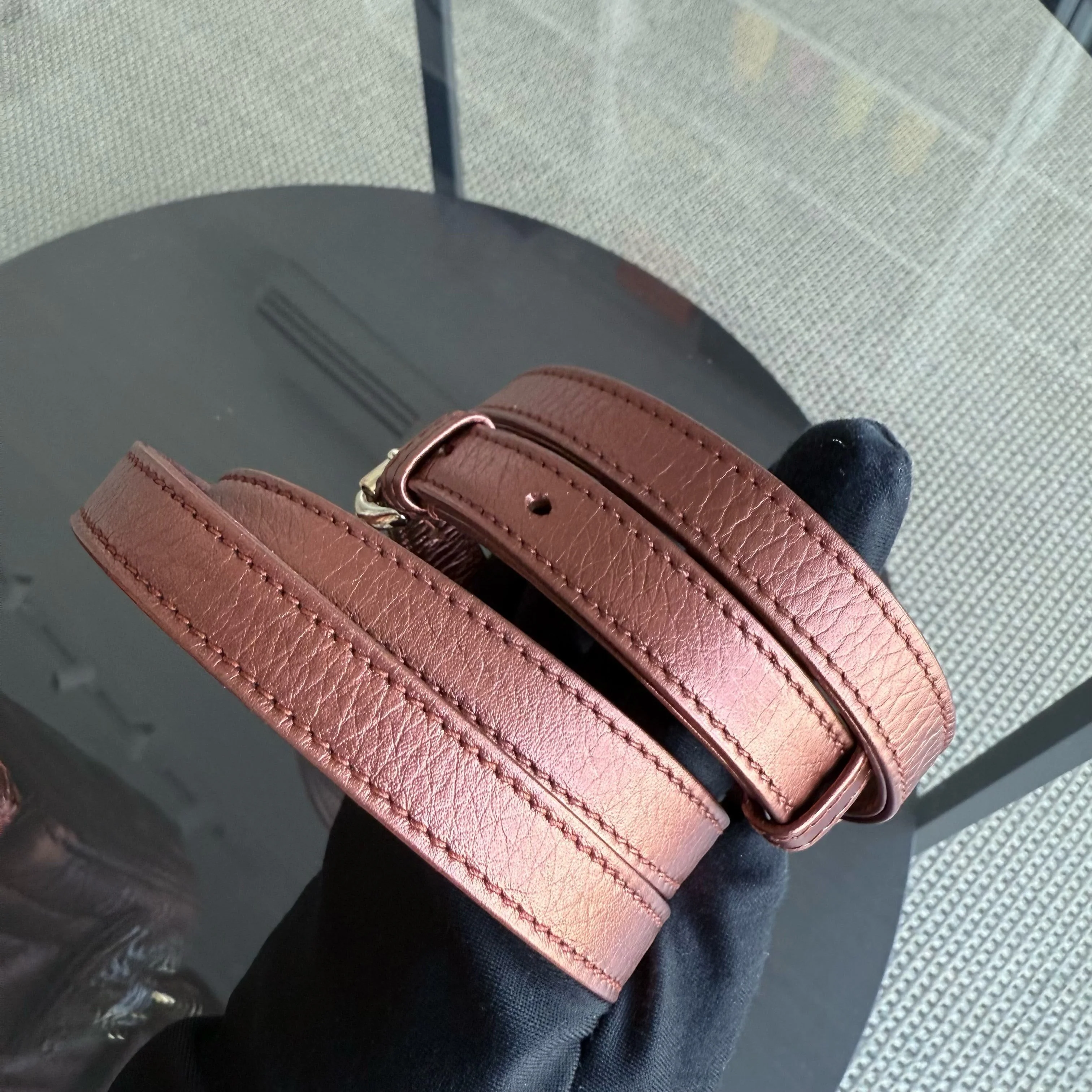 Dior Lady Mini - Cannage Calfskin Brown Gold Hardware Adjustable Strap