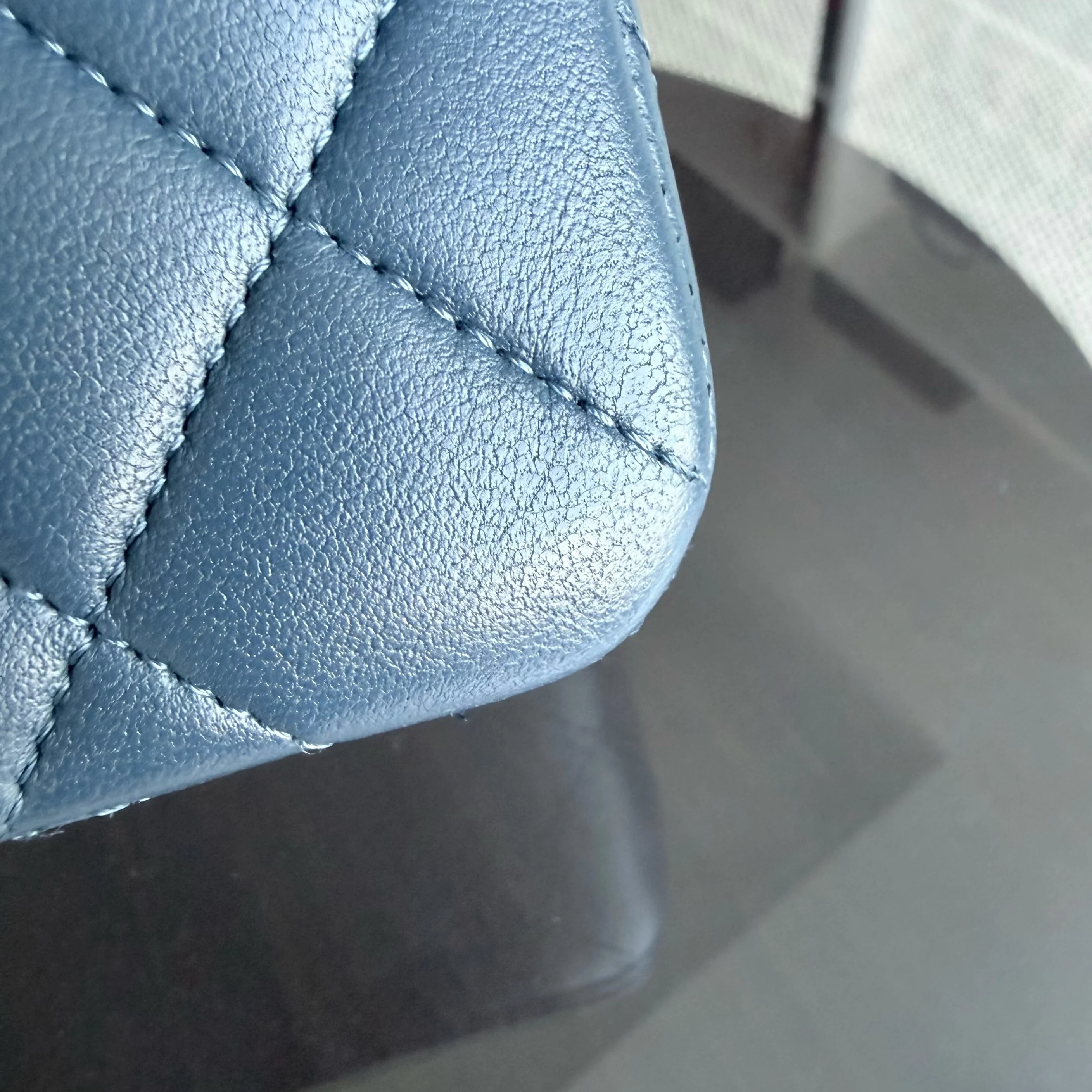 Chanel Classic Flap Small - Lambskin 23CM Dark Blue Silver Hardware Series 26