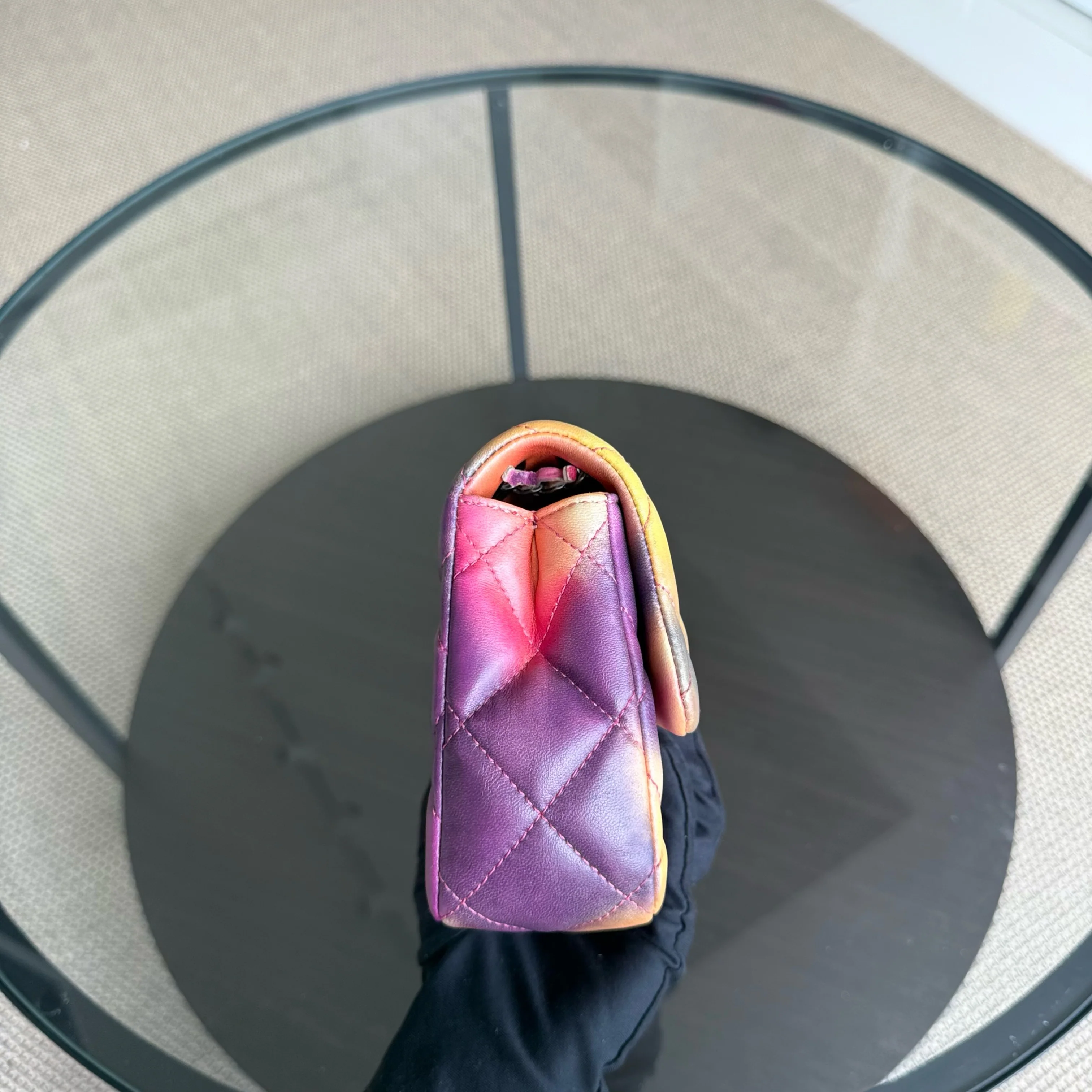 Chanel Classic Flap Small - Flower Power Quilted Lambskin Limited Edition Black Hardware Series 21