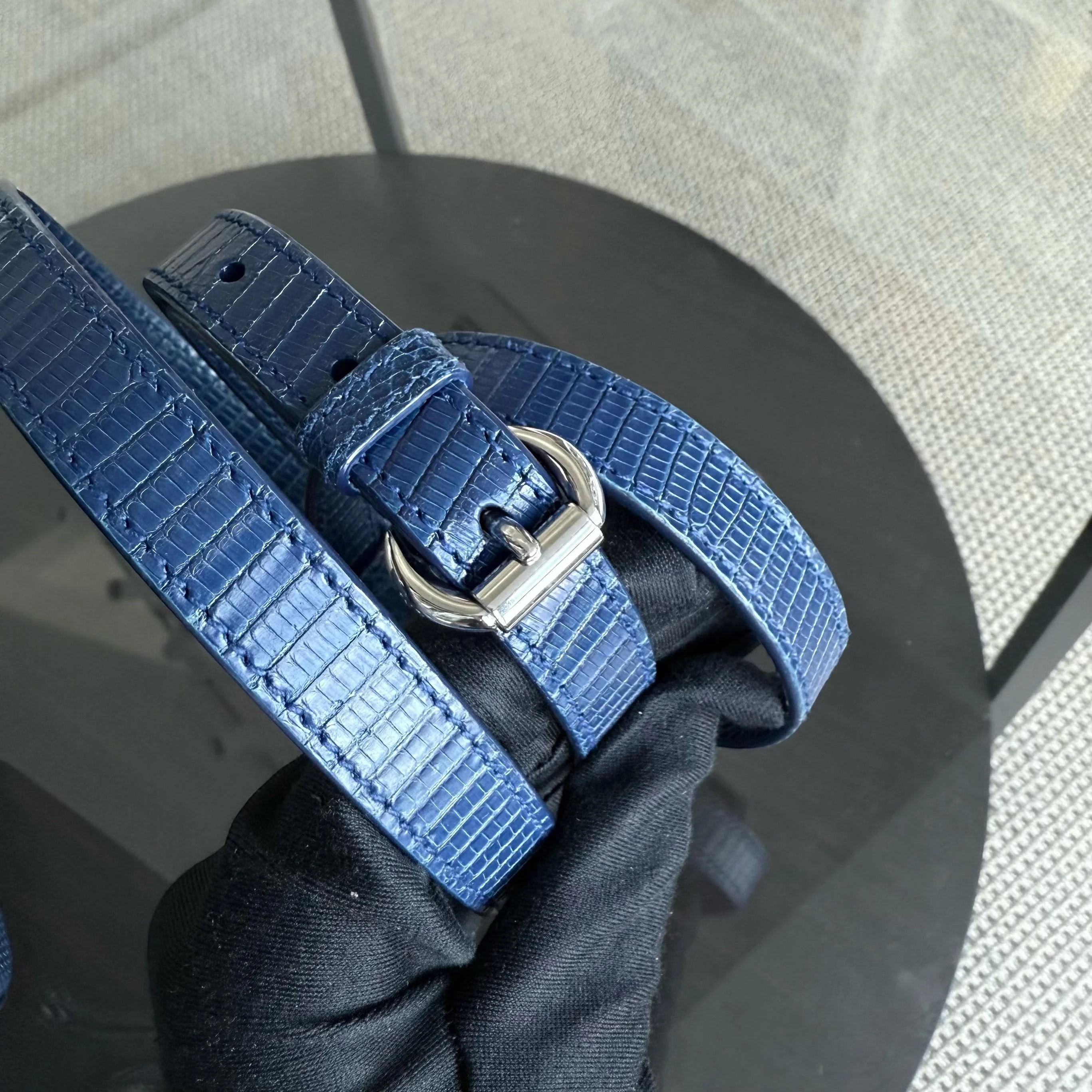 Dior Lady Mini - Exotic Lizard Limited Edition Swarovski Crystal Silver Hardware