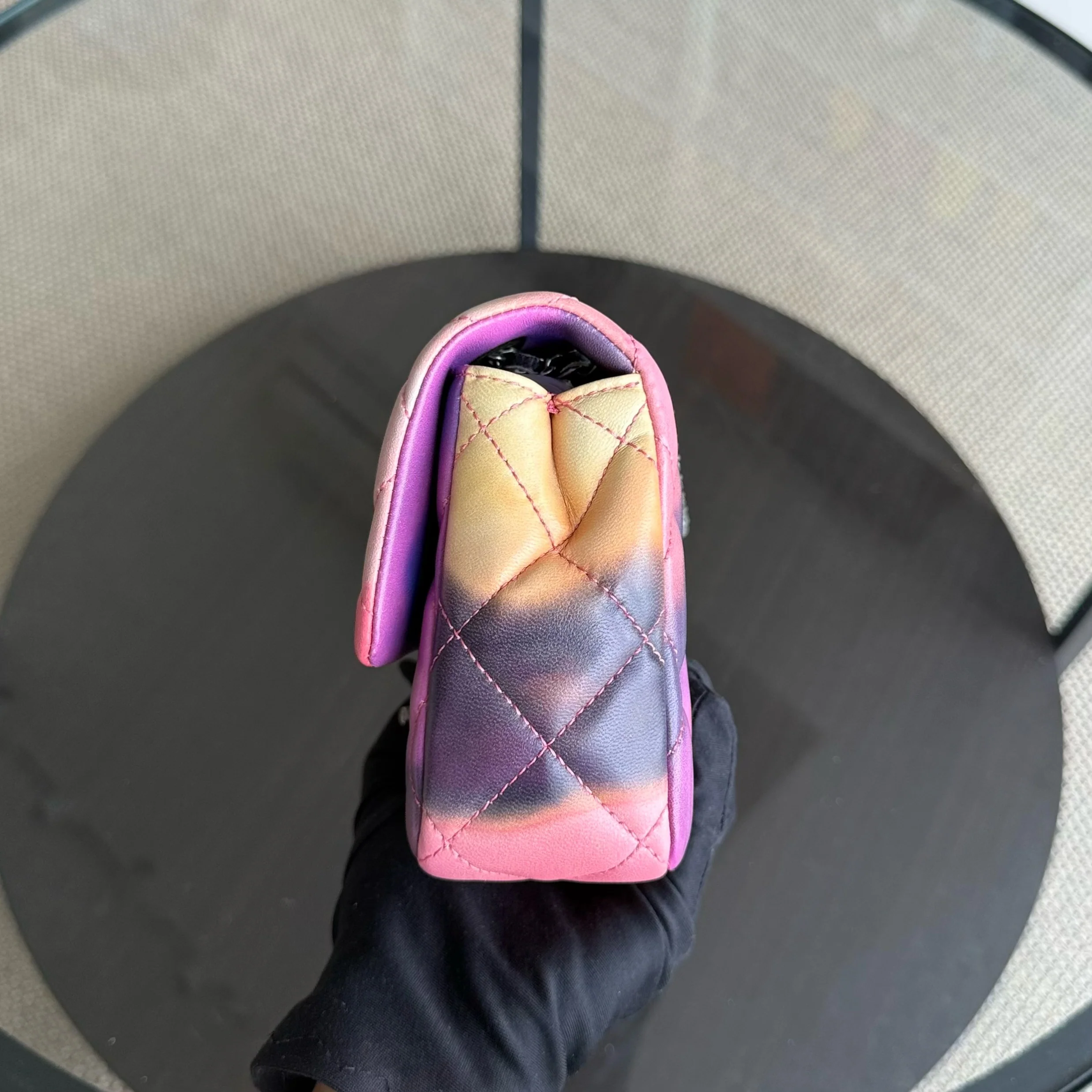 Chanel Classic Flap Small - Flower Power Quilted Lambskin Limited Edition Black Hardware Series 21