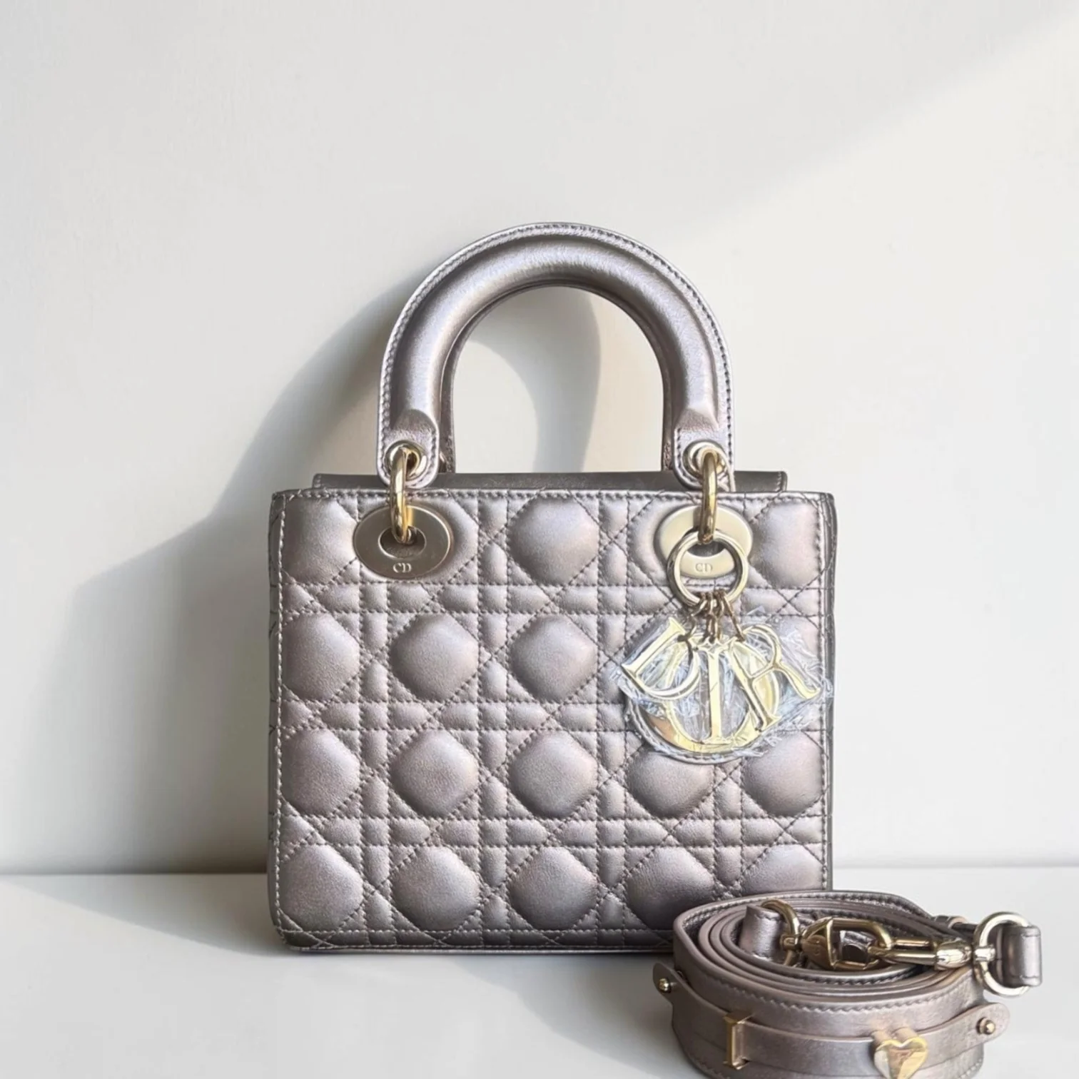 Dior Lady Small Flap ABC - Cannage Calfskin Gold Gold Hardware MyABC