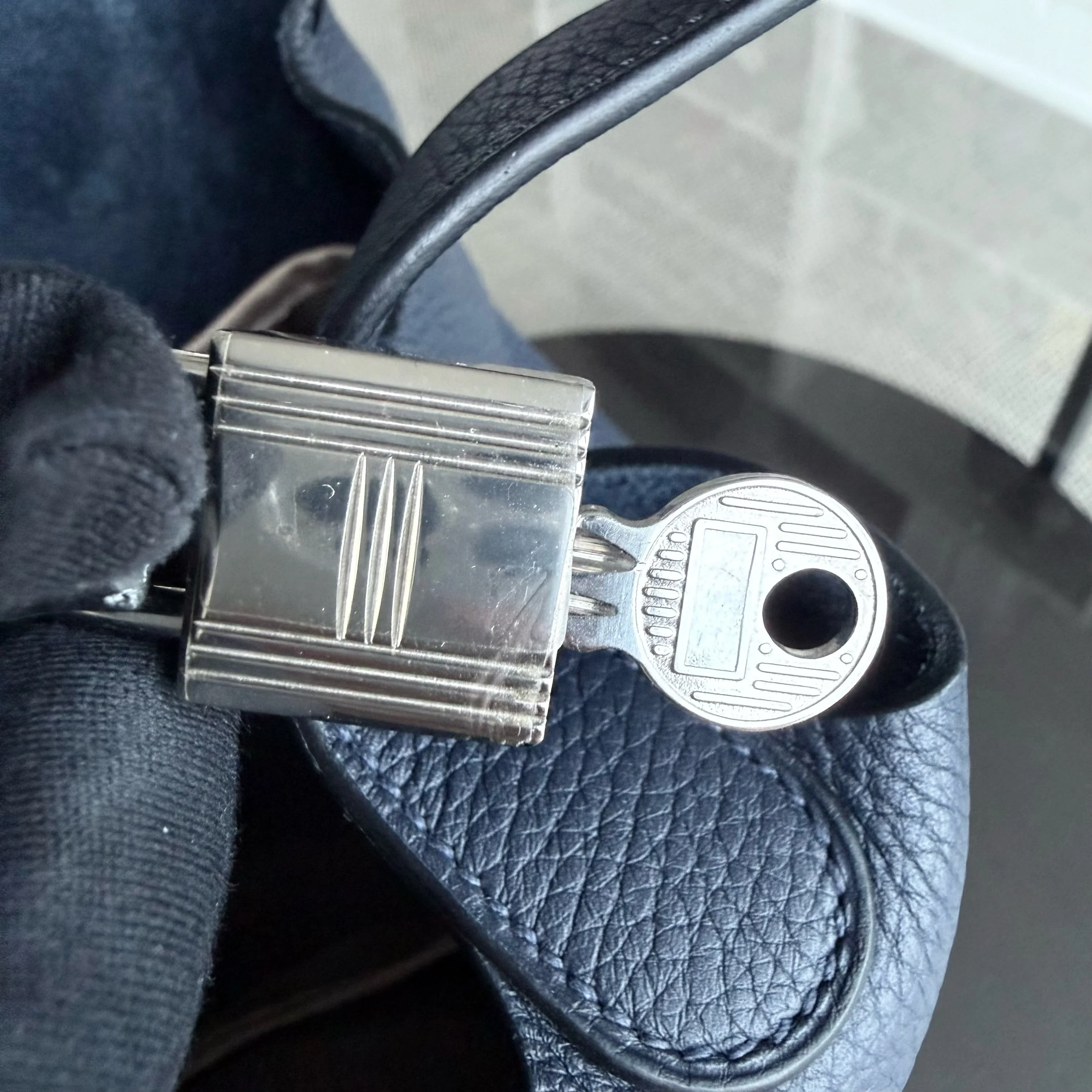 Hermes Picotin 22 - Midnight Blue Clemence Leather Silver Hardware Stamp X