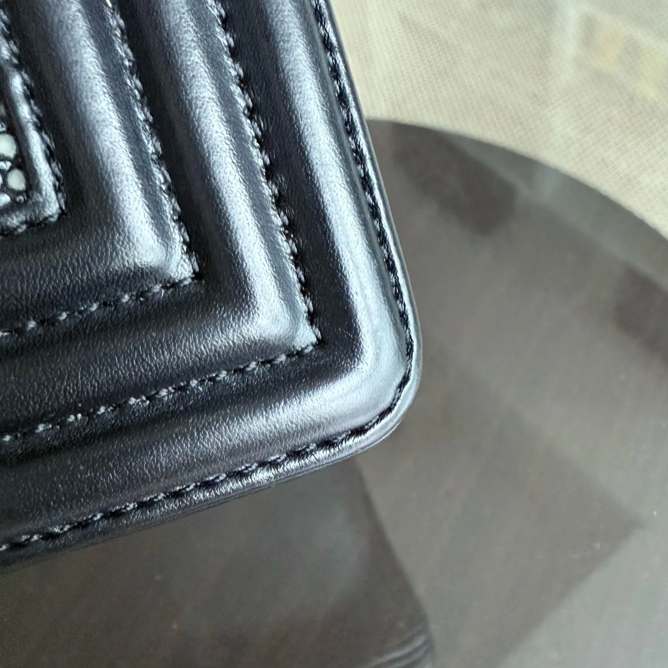 Chanel Boy Small - Small Galuchat Stingray Black Ruthenium Silver Hardware Series 18