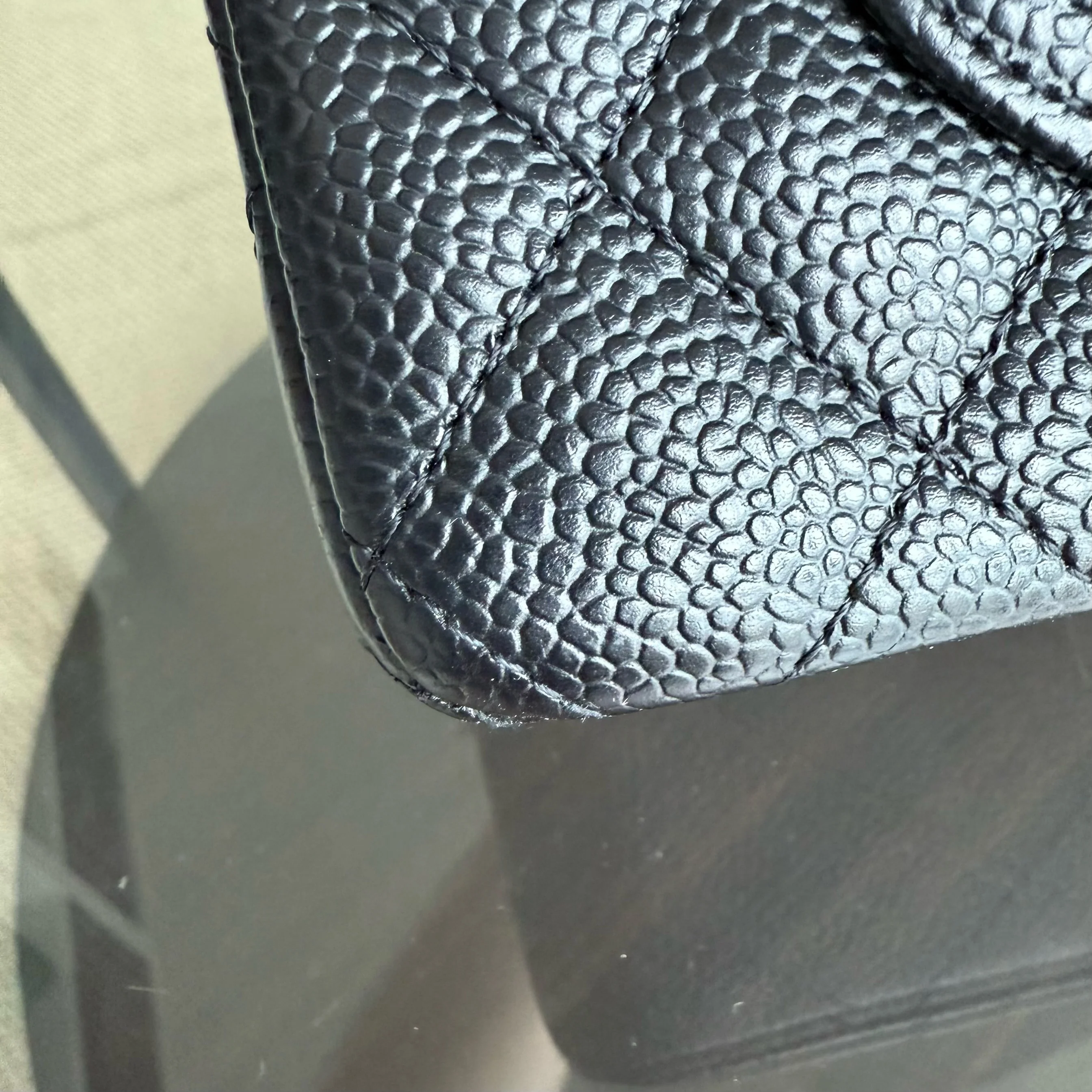 Chanel Classic Flap Small - Caviar 23CM Quilted Black Gold Hardware Series 19