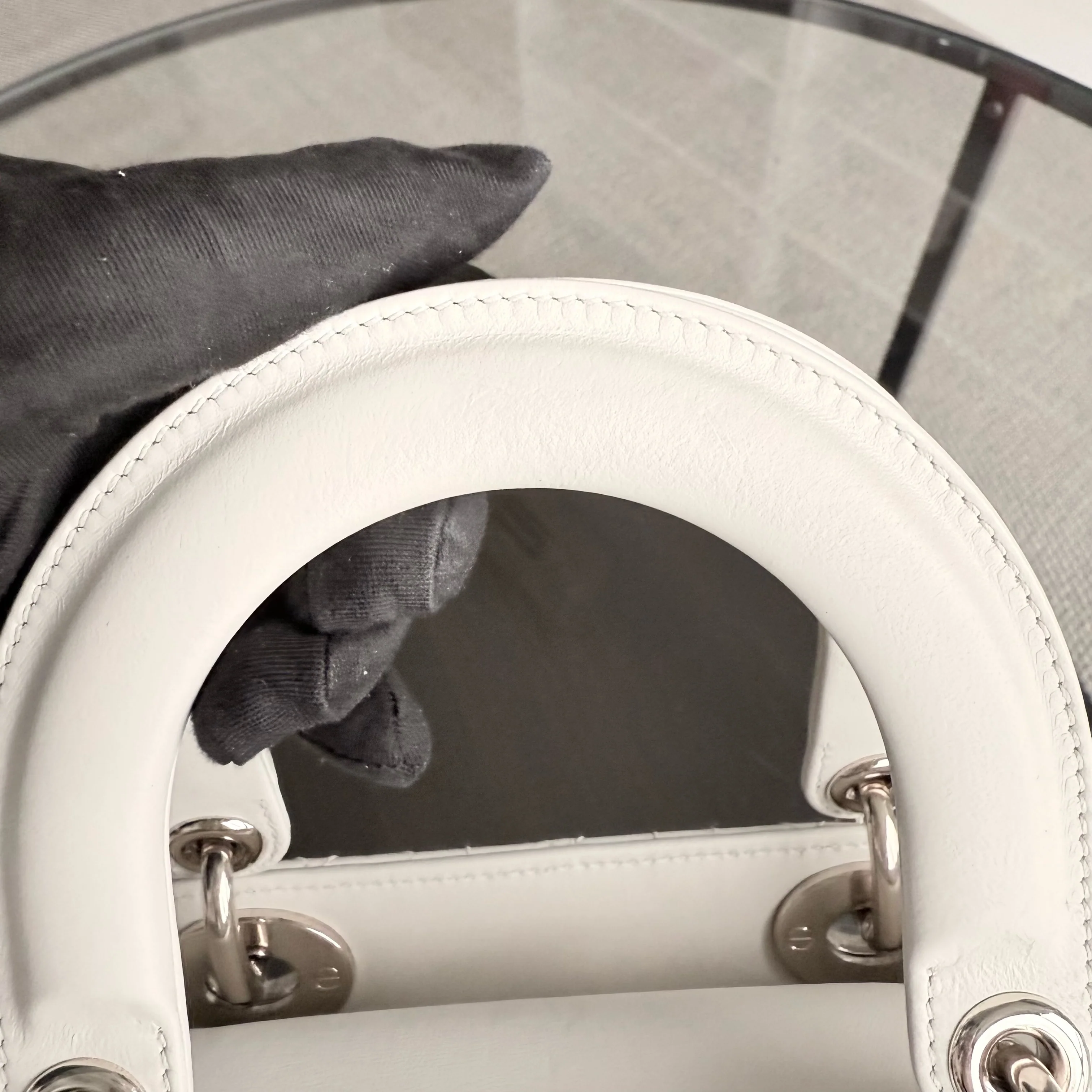 Dior MyABC Lady Small - Cannage Lambskin White Gold Hardware