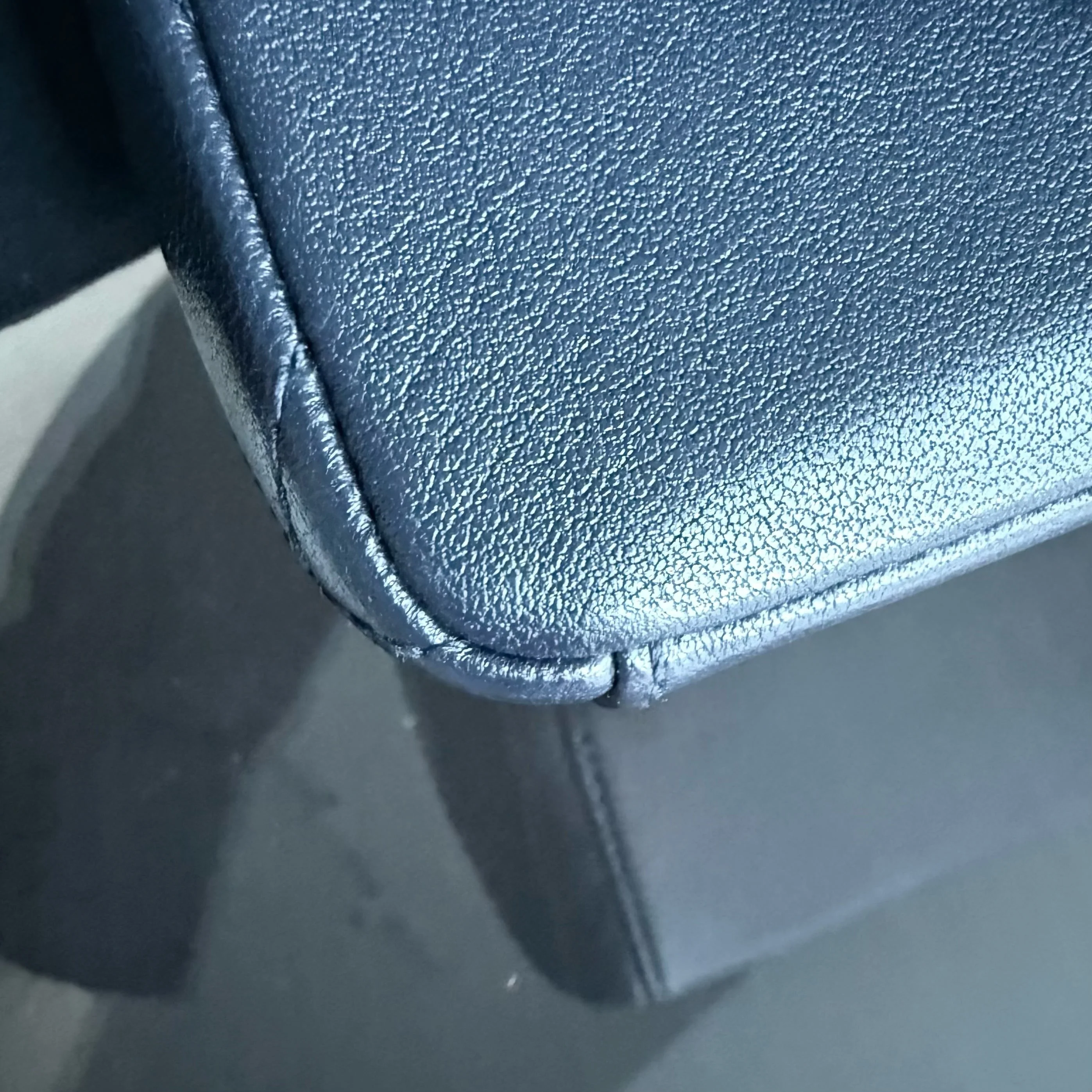 Chanel Mademoiselle Seasonal Flap - Cannage Calfskin Blue Gold Hardware Series 21