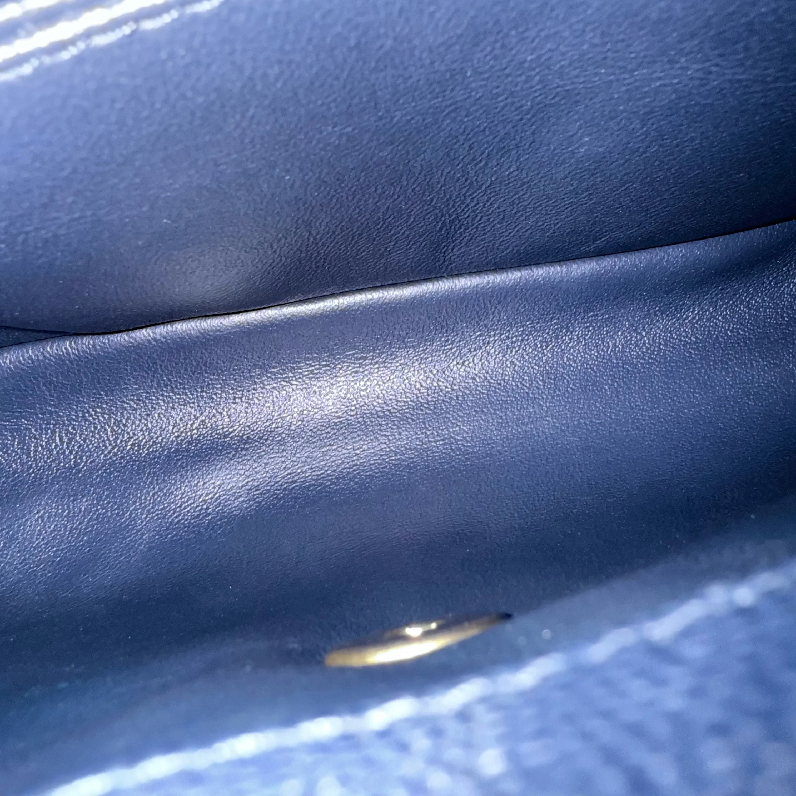 Chanel Coco Handle Small - Caviar Quilted Grained Calfskin Dark Blue Gold Hardware Series 24